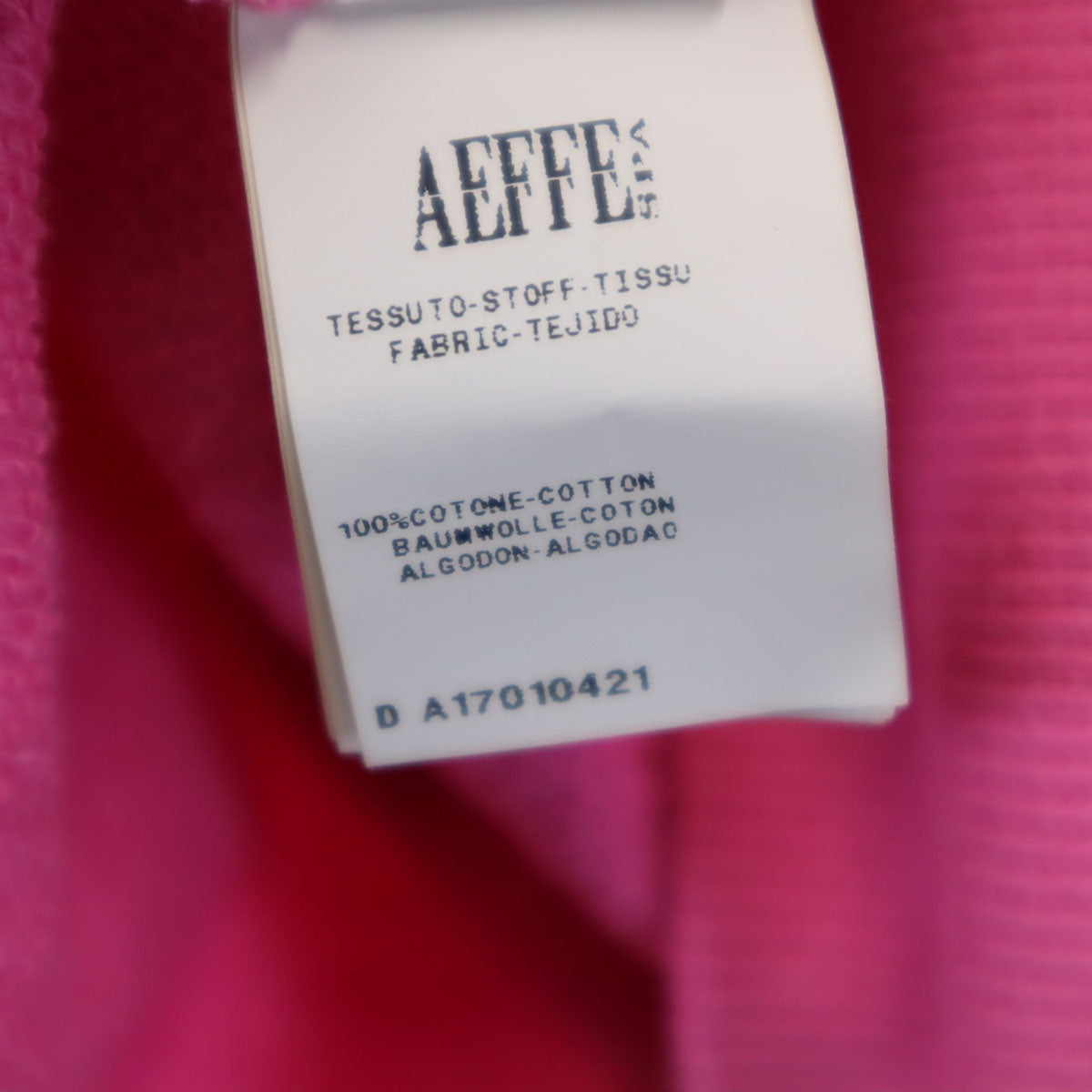 MOSCHINO モスキーノ イタリア製 長袖 スウェットパーカー 40 ピンク レディース