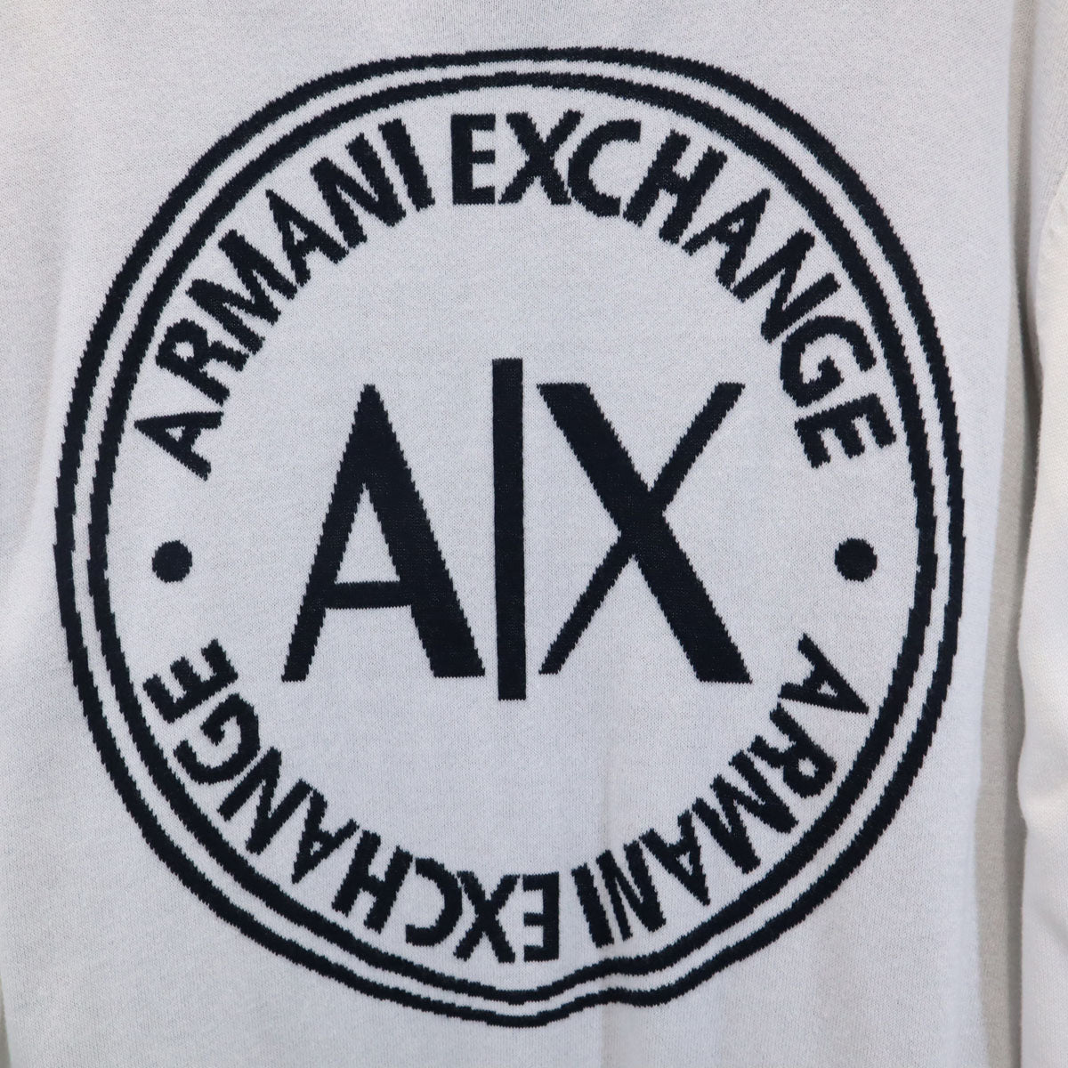 ARMANI EXCHANGE アルマーニエクスチェンジ 長袖 セーター L ホワイト メンズ