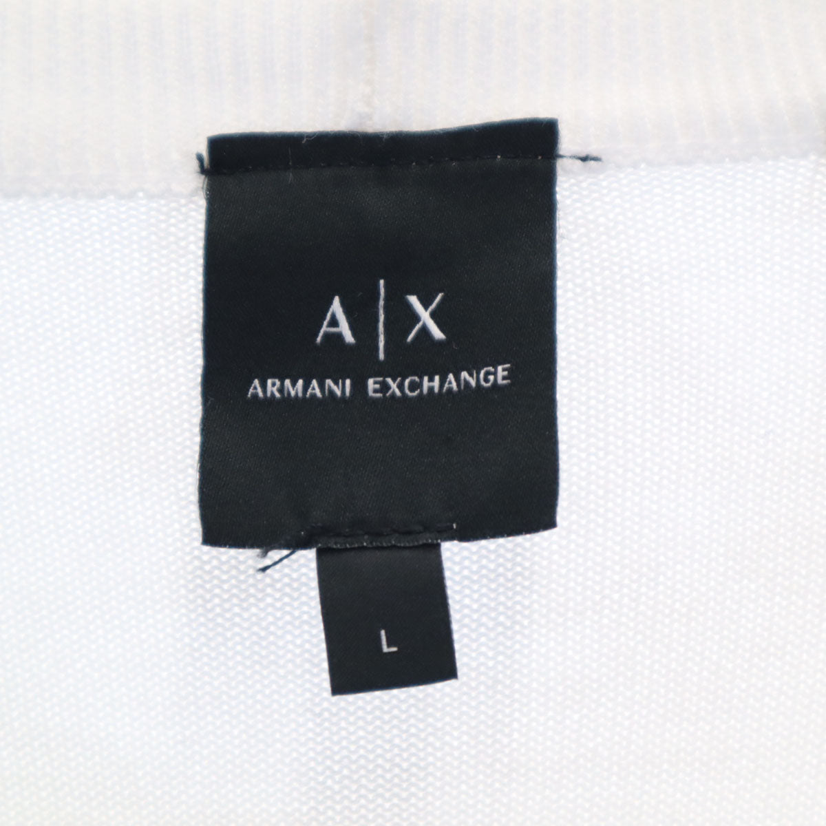 ARMANI EXCHANGE アルマーニエクスチェンジ 長袖 セーター L ホワイト メンズ
