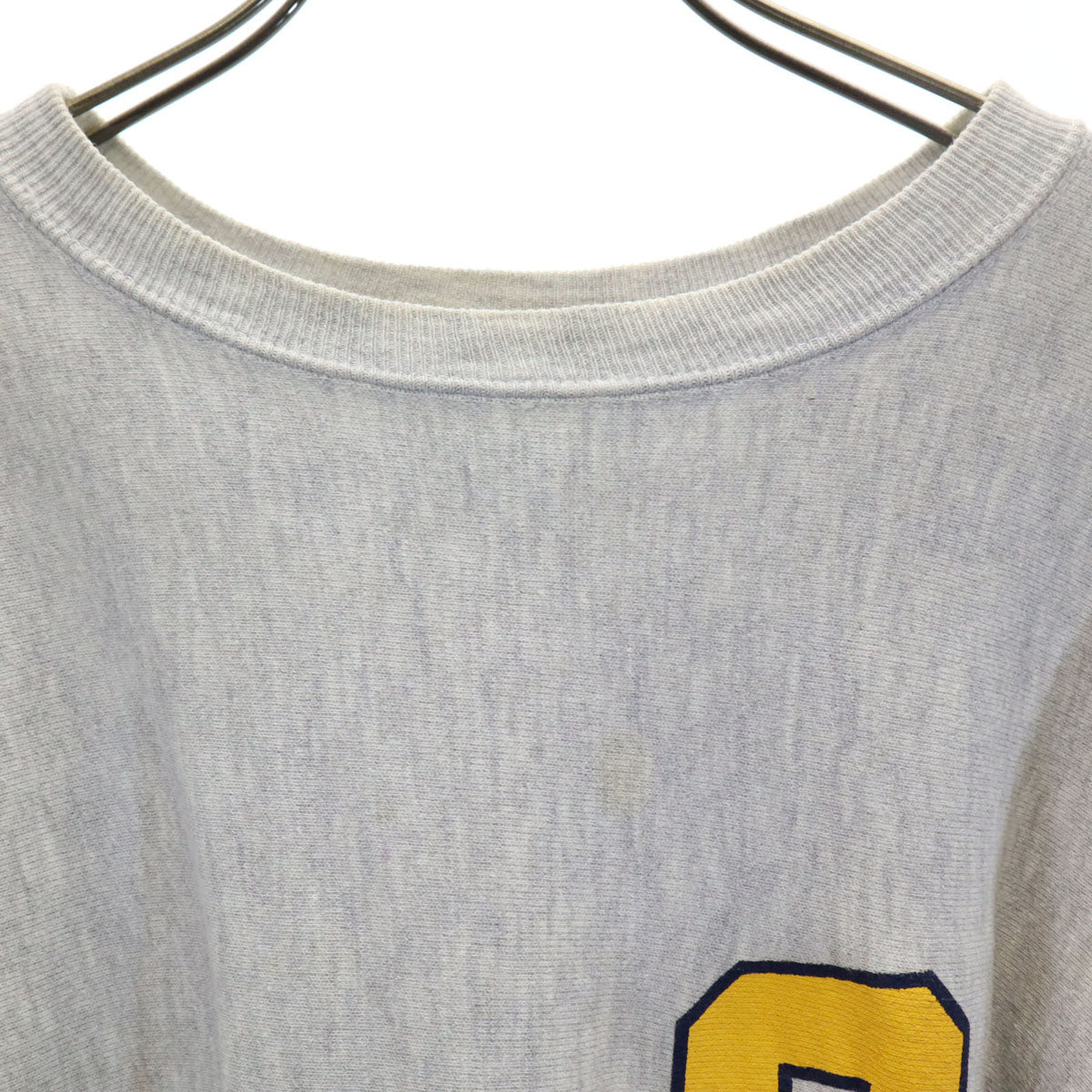 Champion チャンピオン 90s リバースウィーブ 刺繍タグ オールド 長袖 スウェット トレーナー M グレー 裏起毛 メンズ