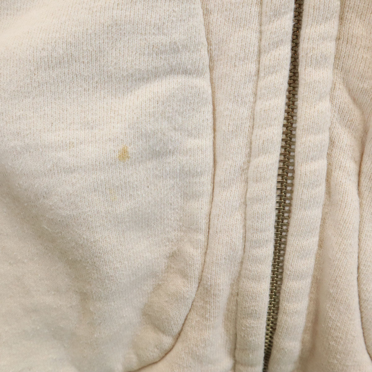 Nigel Cabourn ナイジェルケーボン 日本製 長袖 スウェット ジップパーカー 46 ベージュ メンズ