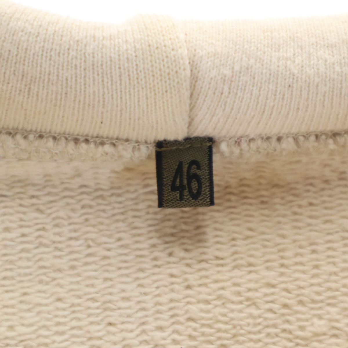 Nigel Cabourn ナイジェルケーボン 日本製 長袖 スウェット ジップパーカー 46 ベージュ メンズ