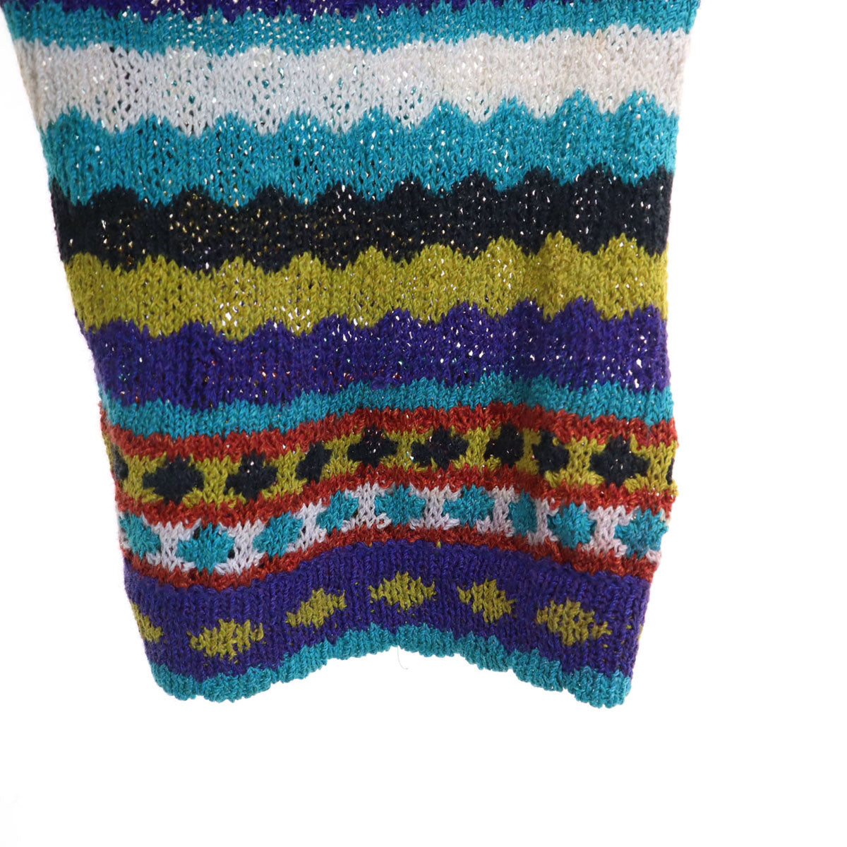 Missoni ミッソーニ イタリア製 リネンブレンド 総柄 長袖 カーディガン 31 レディース