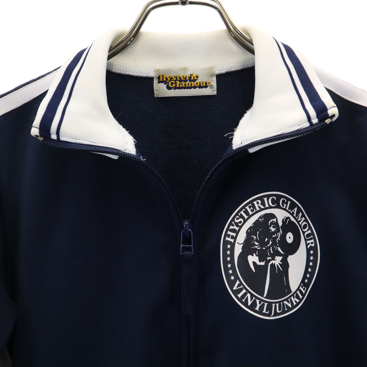 HYSTERIC GLAMOUR ヒステリックグラマー 日本製 トラックジャケット F ネイビー レディース