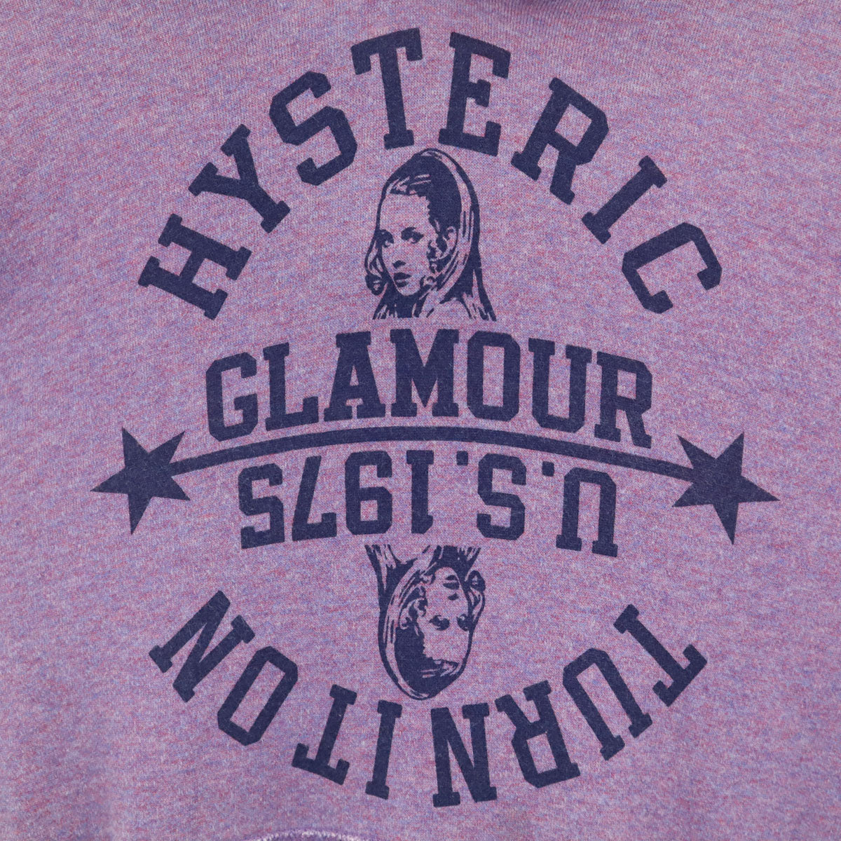 HYSTERIC GLAMOUR ヒステリックグラマー 日本製 長袖 パーカー S パープル メンズ
