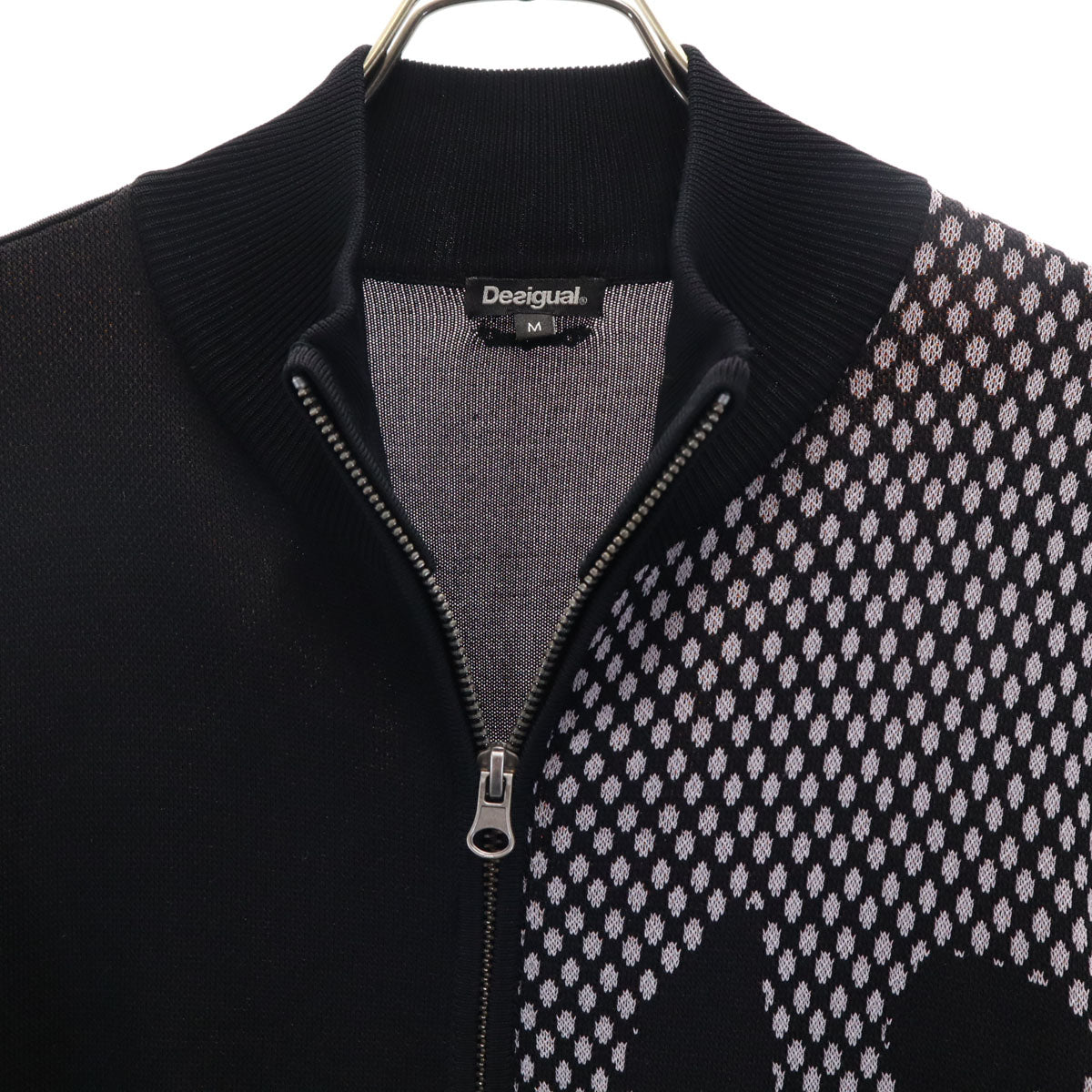 Desigual デジグアル ニットジャケット M ブラック レディース