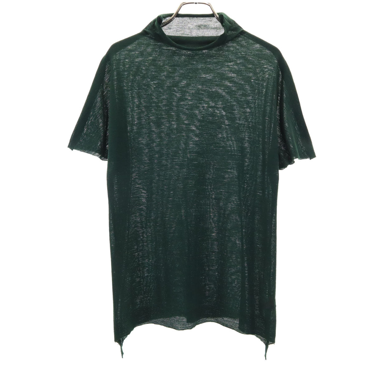 HaaT ISSEY MIYAKE ハート イッセイミヤケ 日本製 ウールブレンド 半袖 カットソー 2 グリーン系 ストレッチ レディース