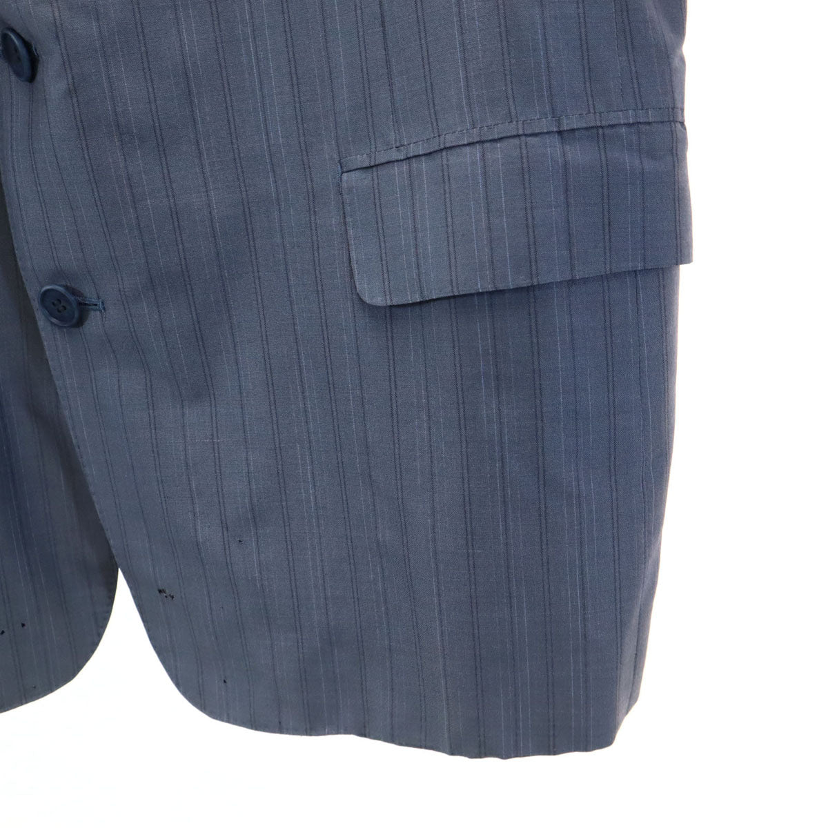 Christian Dior クリスチャンディオール 90s シルクブレンド オールド ストライプ柄 テーラードジャケット M グレー系 MONSIEUR メンズ