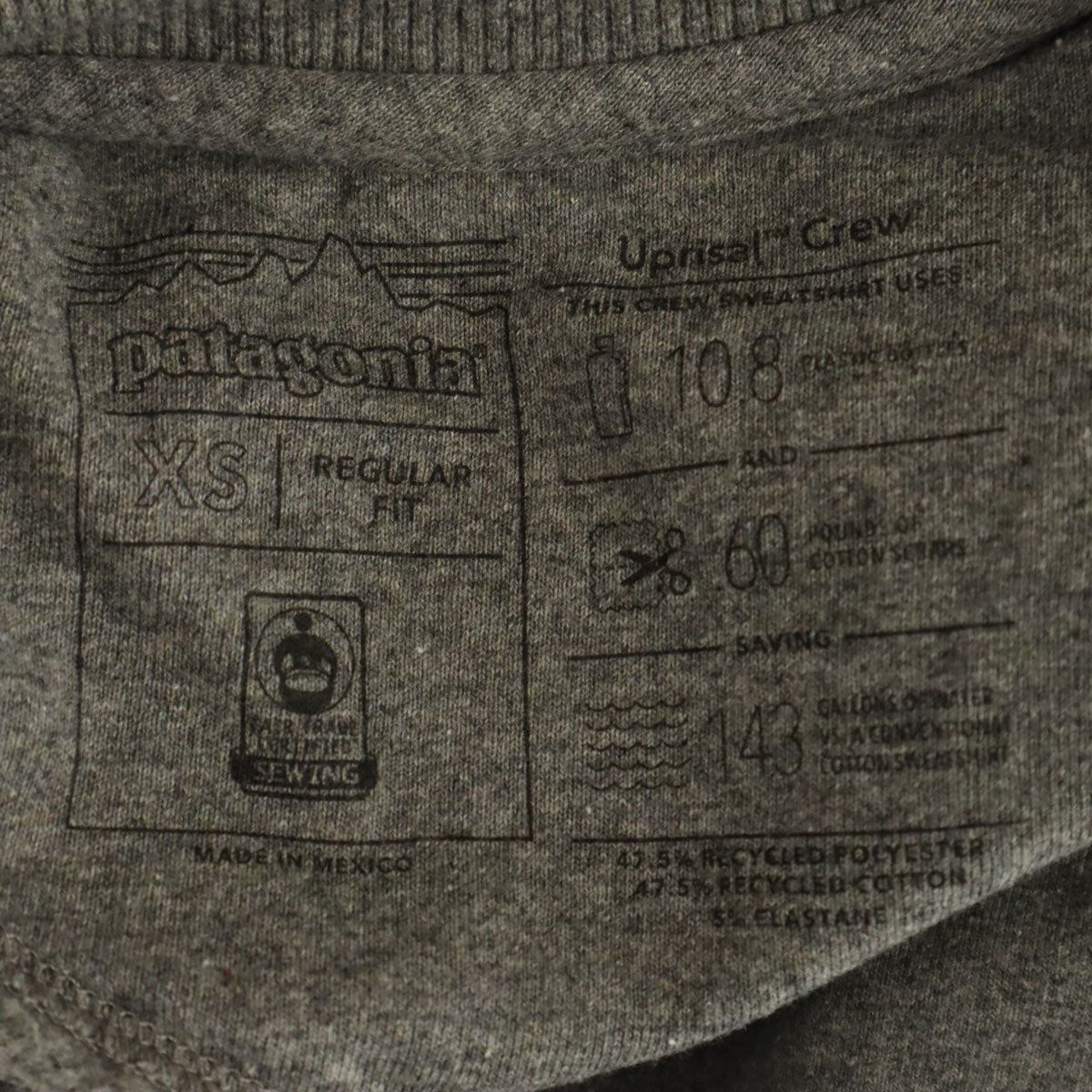 patagonia パタゴニア 長袖 スウェット XS グレー 裏起毛 アウトドア STY39543SP20 メンズ