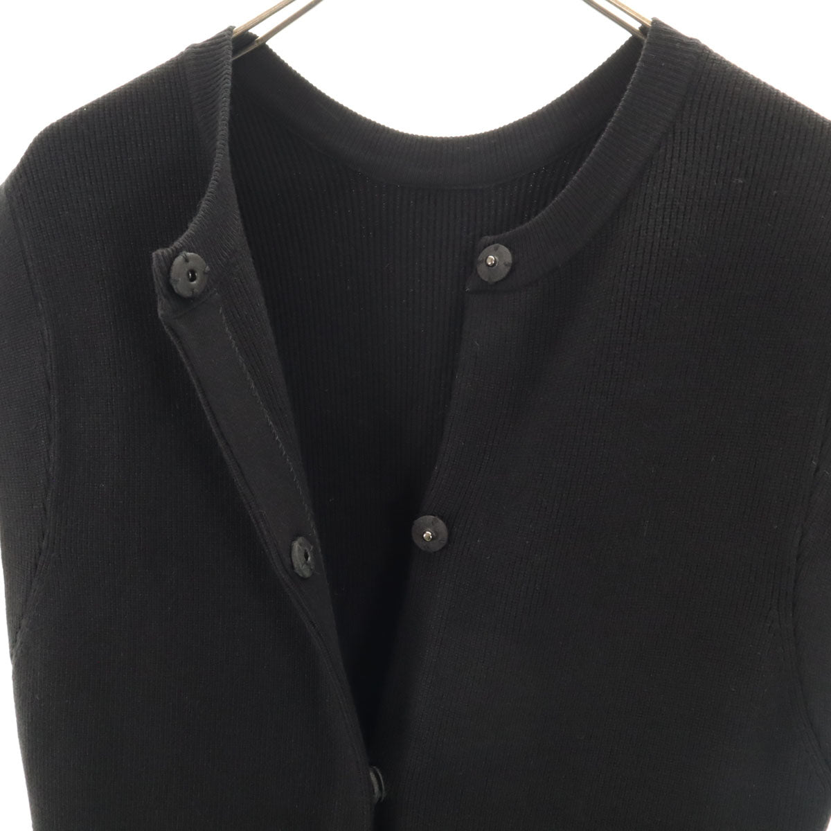 AMERI UNDRESSED アメリ ニットベスト M ブラック レディース