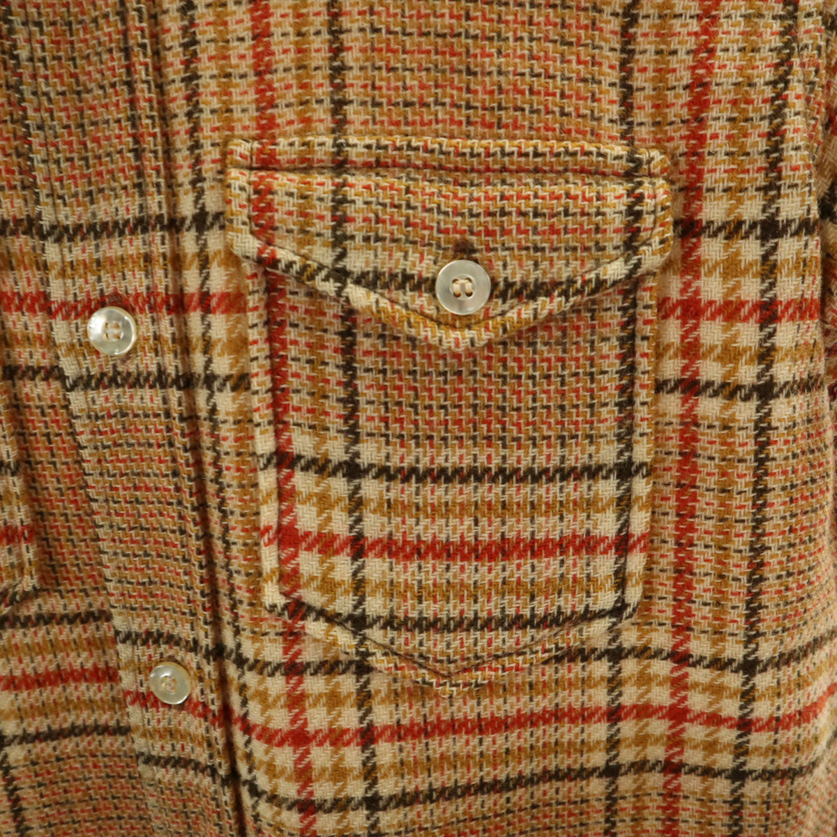 PENDLETON ペンドルトン 60s 70s ヴィンテージ 長袖 ウールシャツ L ブラウン系 レディース