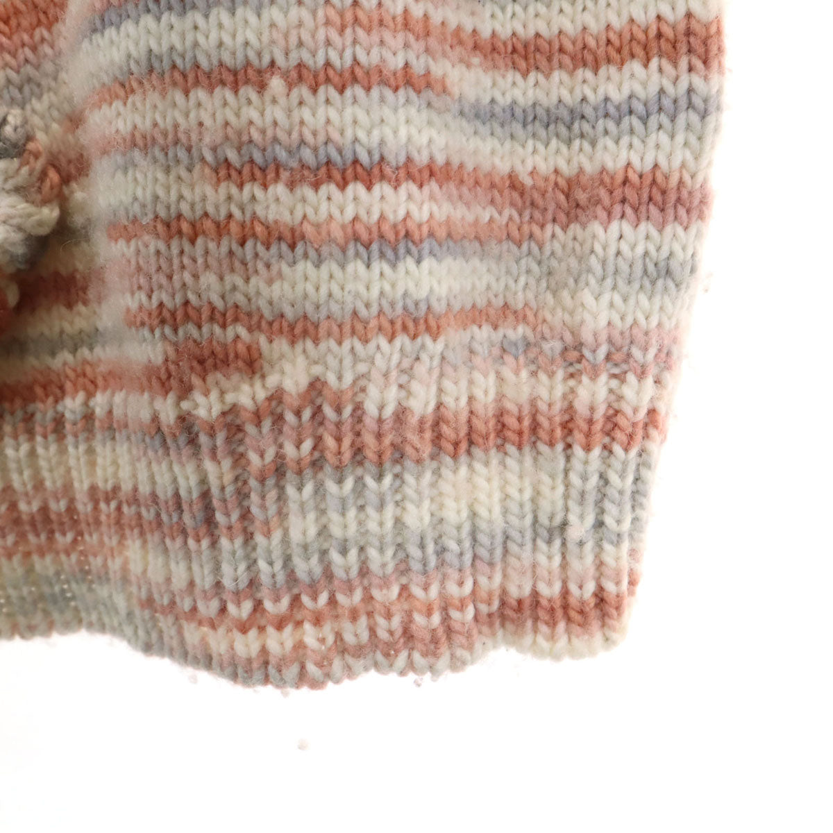 COACH コーチ ウールブレンド 総柄 長袖 セーター S ピンク ニット レディース