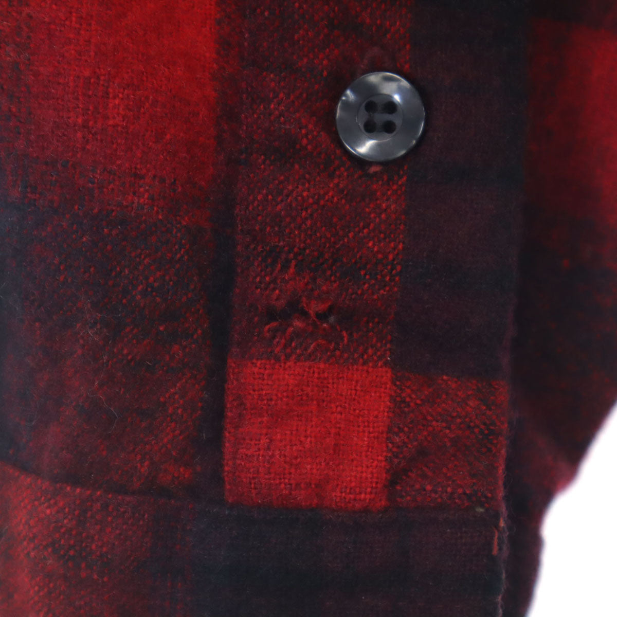 PENDLETON ペンドルトン 70s USA製 ウール ヴィンテージ チェック柄 長袖 シャツ 16 赤系 メンズ