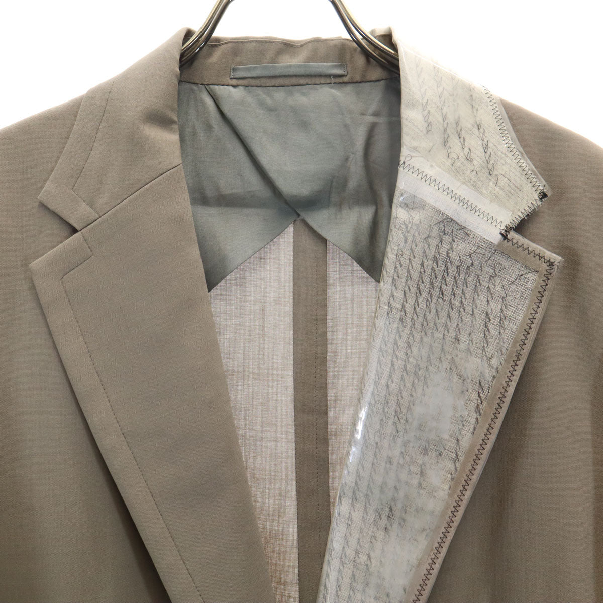 kolor カラー 日本製 ウールブレンド テーラードジャケット 2 カーキベージュ メンズ