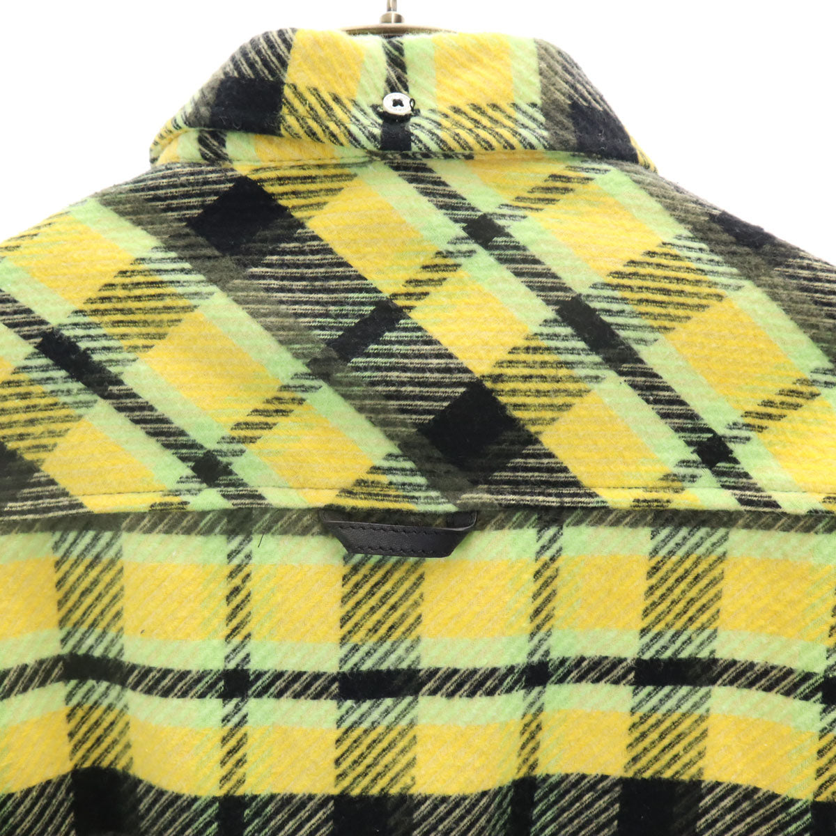 COACH コーチ チェック柄 長袖 シャツ XS イエロー系 メンズ