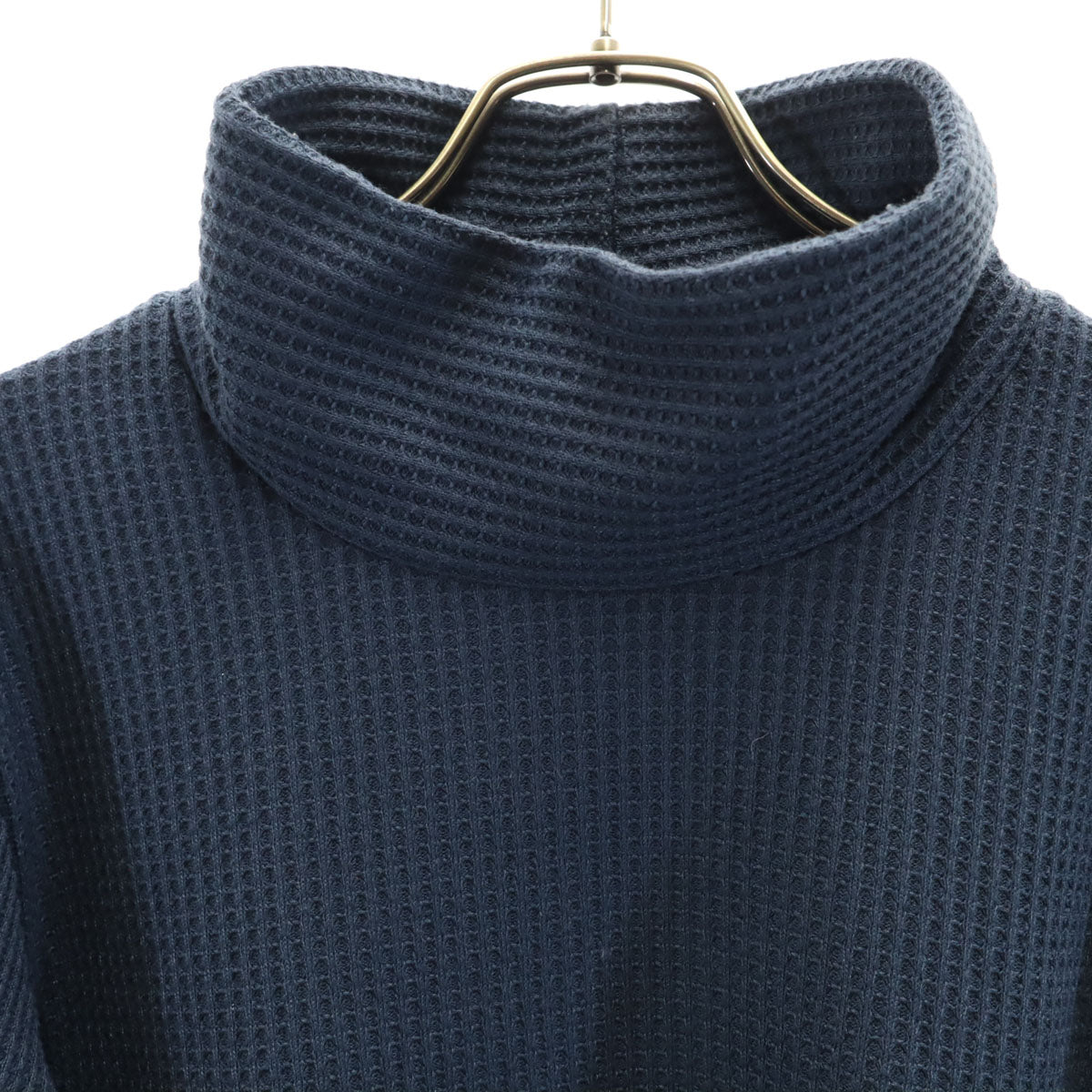 THE NORTH FACE ノースフェイス 長袖 ワッフル ハイネック トレーナー L ネイビー NTW81834 アウトドア ロンT 裏起毛 レディース