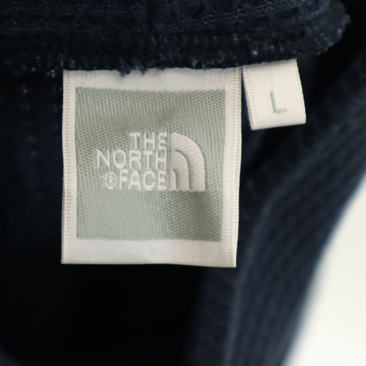 THE NORTH FACE ノースフェイス 長袖 ワッフル ハイネック トレーナー L ネイビー NTW81834 アウトドア ロンT 裏起毛 レディース