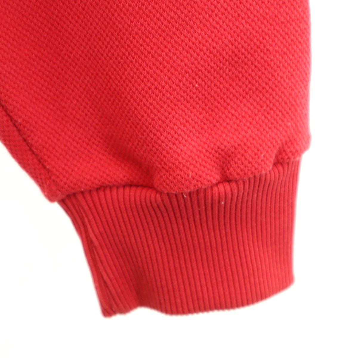 adidas アディダス 70s 80s ヴィンテージ トレフォイルロゴ刺繍 長袖 トレーナー ｌ 赤 デサント メンズ