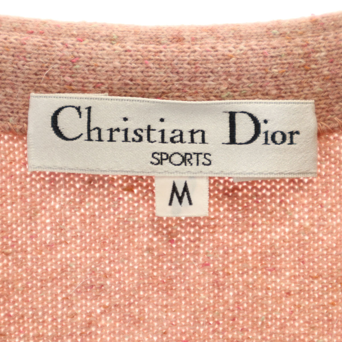 Christian Dior SPORTS クリスチャンディオール スポーツ 90s ウールブレンド オールド ニットベスト M ピンク レディース