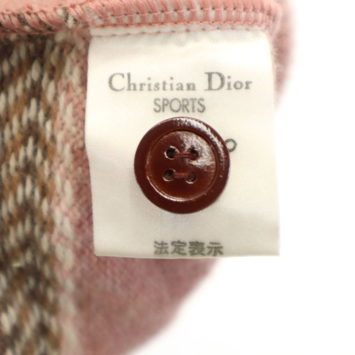 Christian Dior SPORTS クリスチャンディオール スポーツ 90s ウールブレンド オールド ニットベスト M ピンク レディース