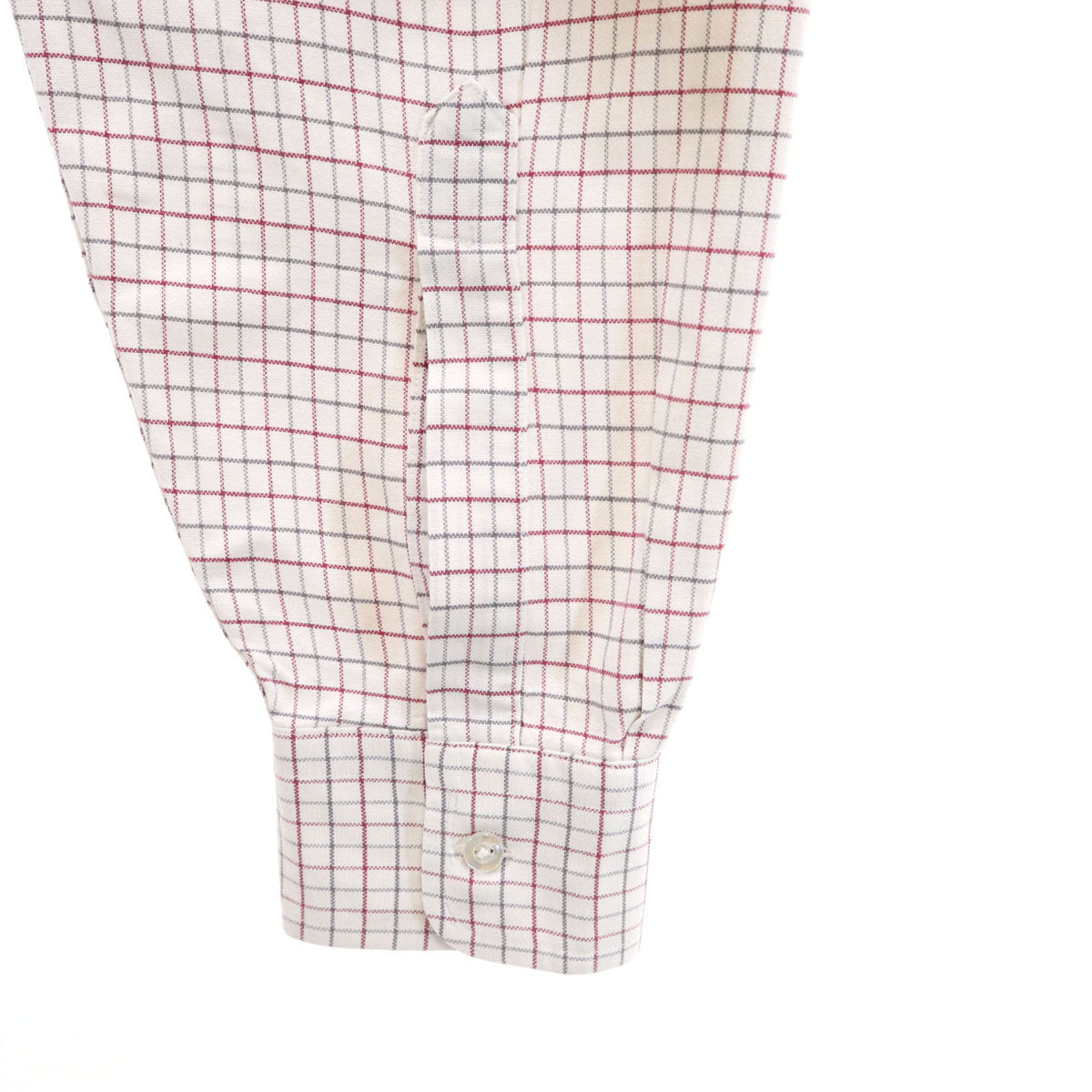 L.L.Bean エルエルビーン 80s USA製 ヴィンテージ チェック柄 長袖 ボタンダウンシャツ 17-34 ホワイト アウトドア メンズ