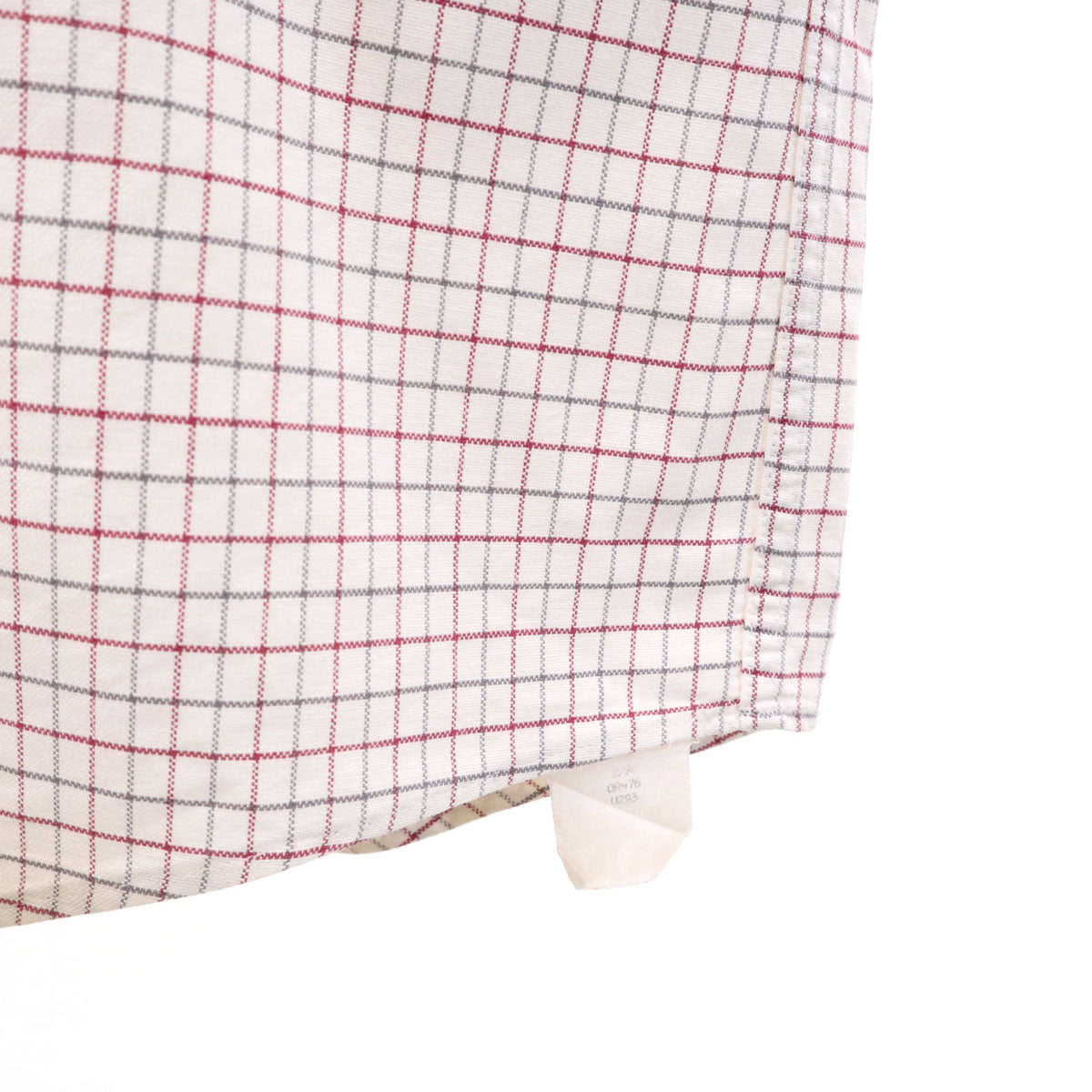 L.L.Bean エルエルビーン 80s USA製 ヴィンテージ チェック柄 長袖 ボタンダウンシャツ 17-34 ホワイト アウトドア メンズ