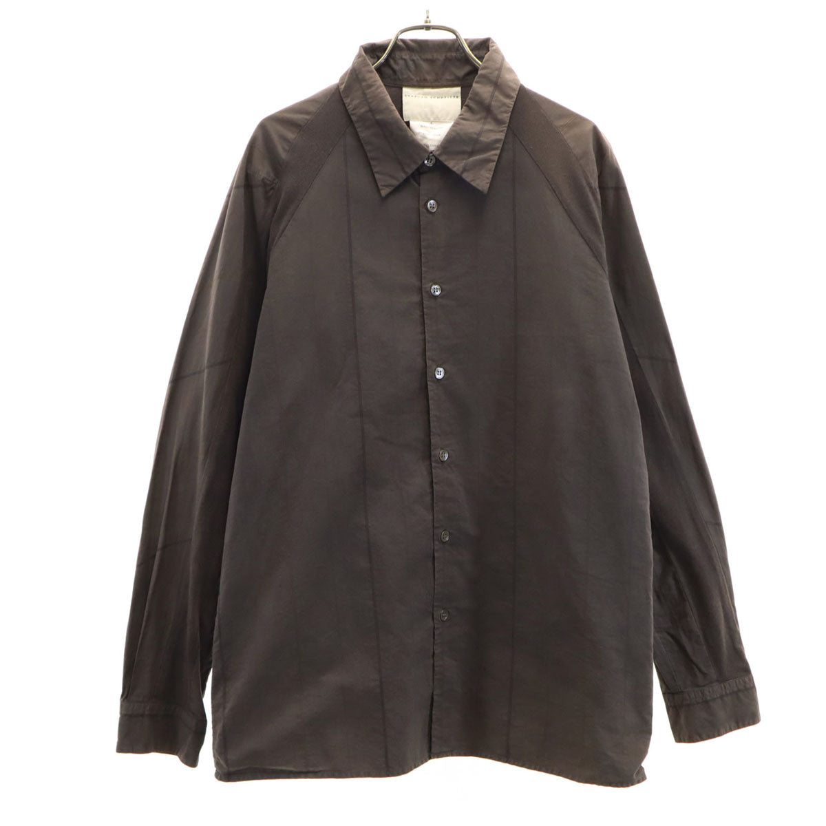 STEPHAN SCHNEIDER ステファンシュナイダー 日本製 長袖 コットンシャツ 5 チャコール メンズ