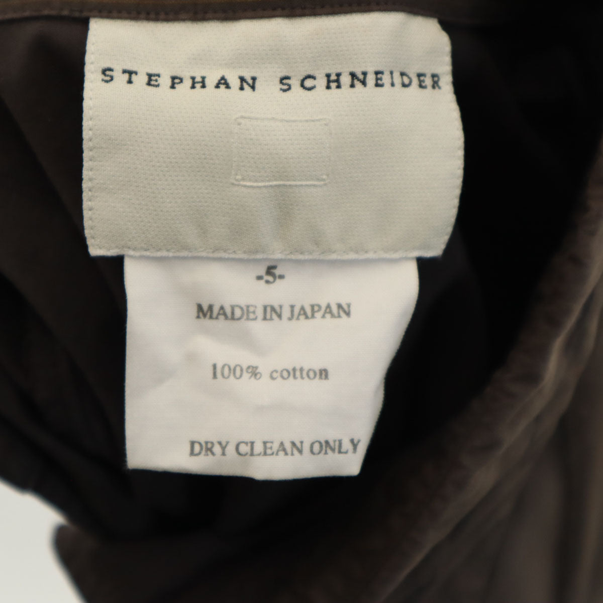 STEPHAN SCHNEIDER ステファンシュナイダー 日本製 長袖 コットンシャツ 5 チャコール メンズ