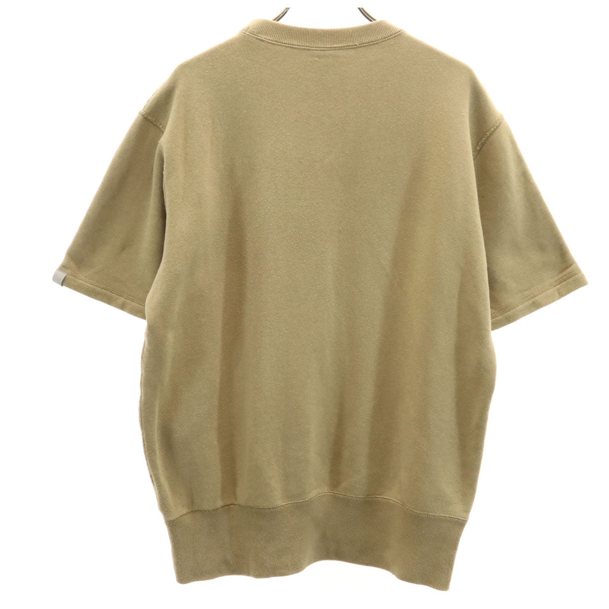 LOOPWHEELER ループウィラー 日本製 半袖 スウェット M ベージュ 無地 メンズ