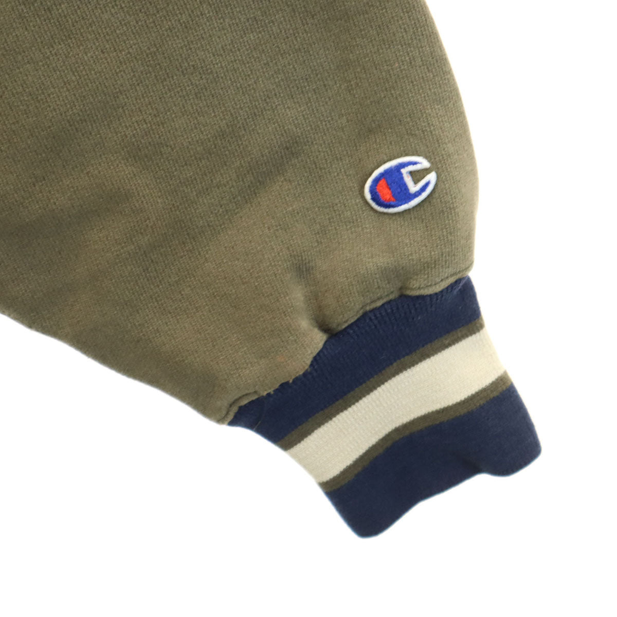 Champion チャンピオン 90s USA製 オールド 刺繍タグ 長袖 リバースウィーブ スウェット トレーナー XXXL オリーブ ビッグサイズ メンズ