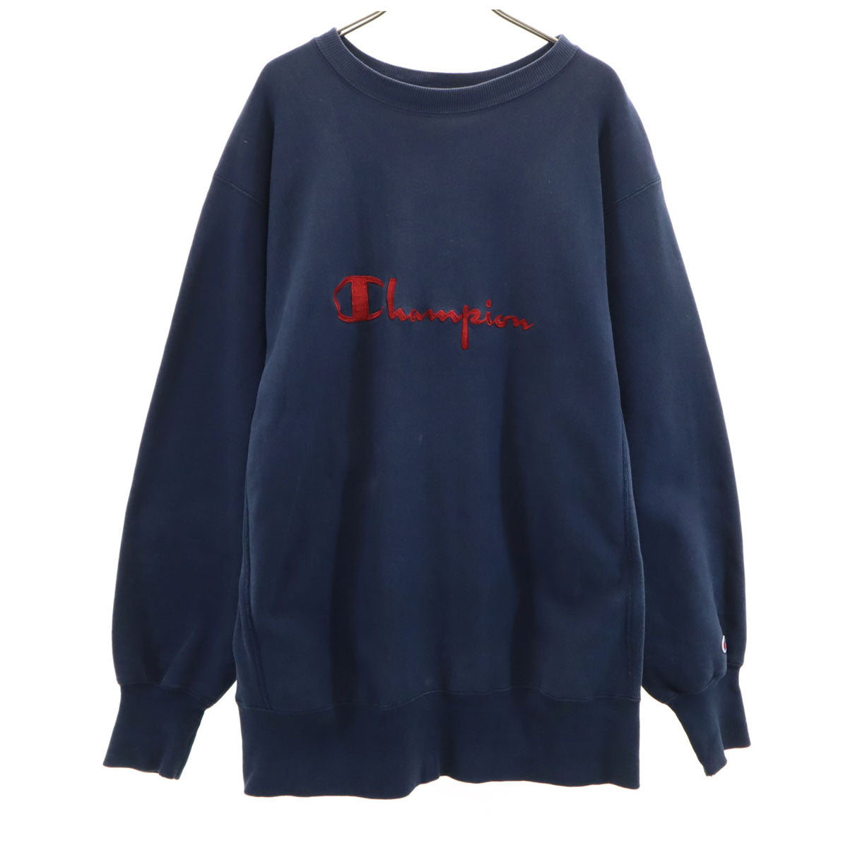 Champion チャンピオン 90s USA製 オールド 刺繍タグ 長袖 リバースウィーブ スウェット トレーナー XL ネイビー メンズ