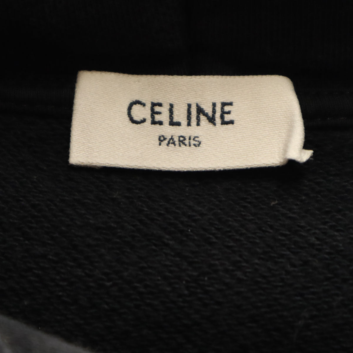 CELINE セリーヌ イタリア製 長袖 スウェットパーカー XXL ブラック 2Y468670Q メンズ