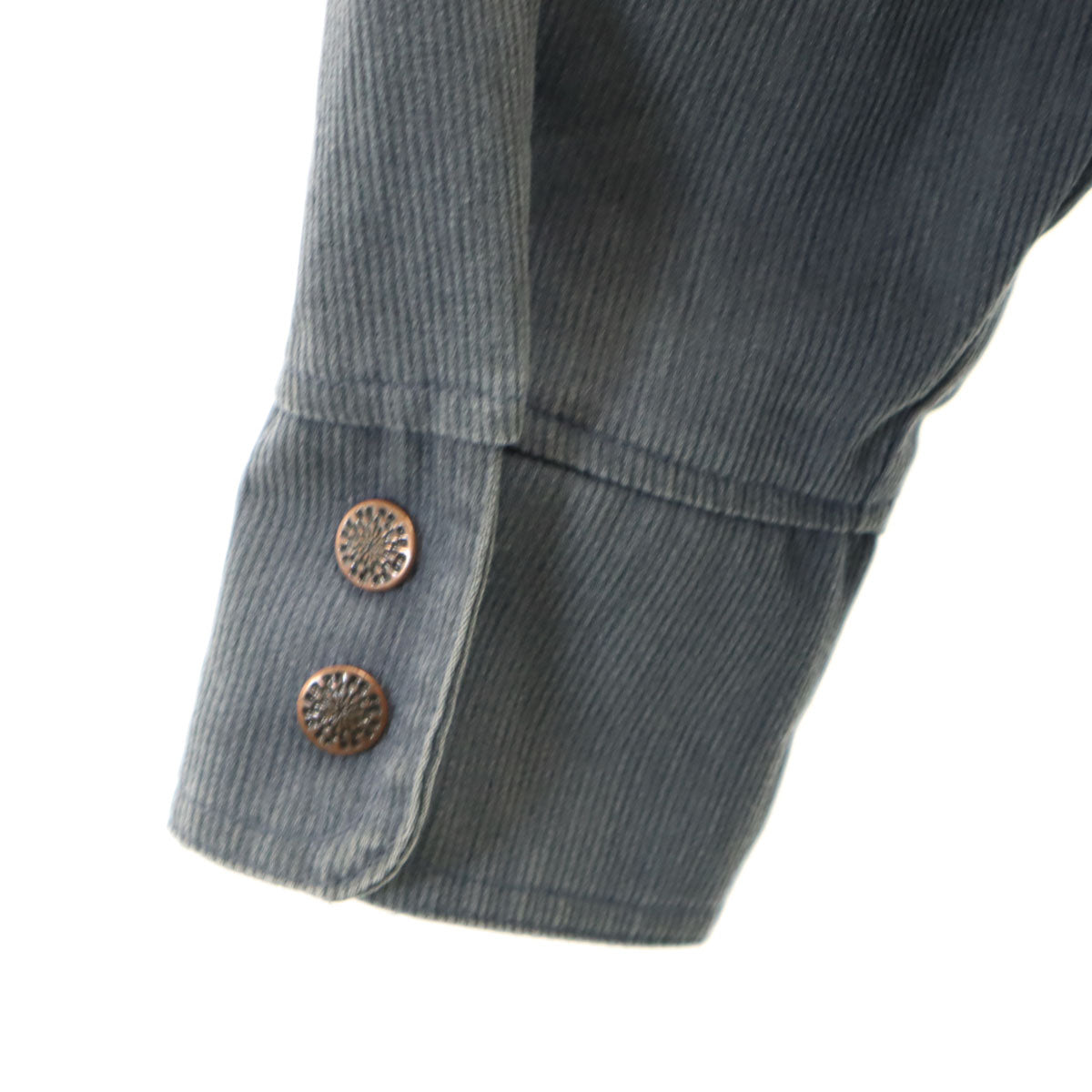 JCPenney ジェイシーペニー 70s ヴィンテージ 細畝 シャツジャケット L チャコールグレー メンズ