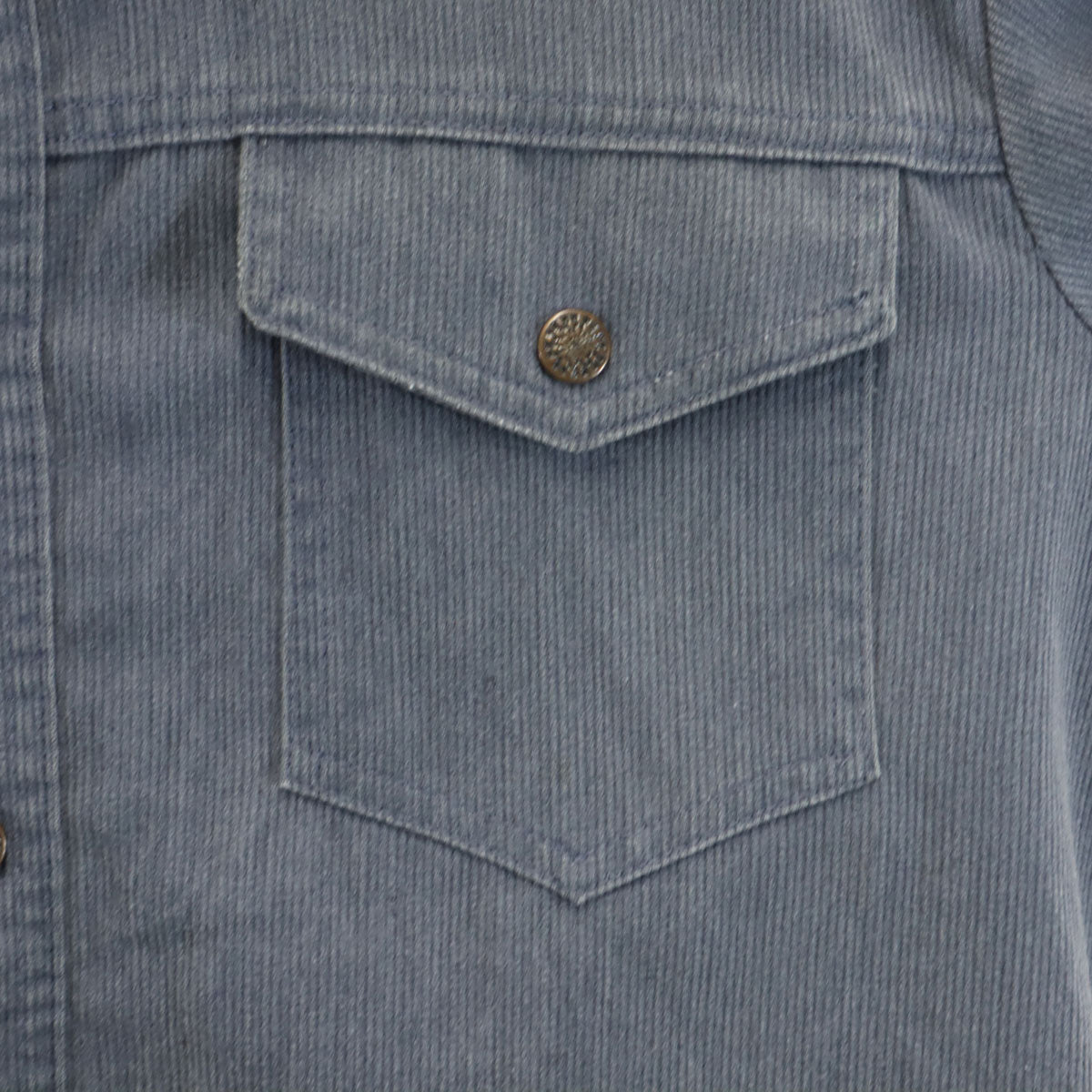 JCPenney ジェイシーペニー 70s ヴィンテージ 細畝 シャツジャケット L チャコールグレー メンズ