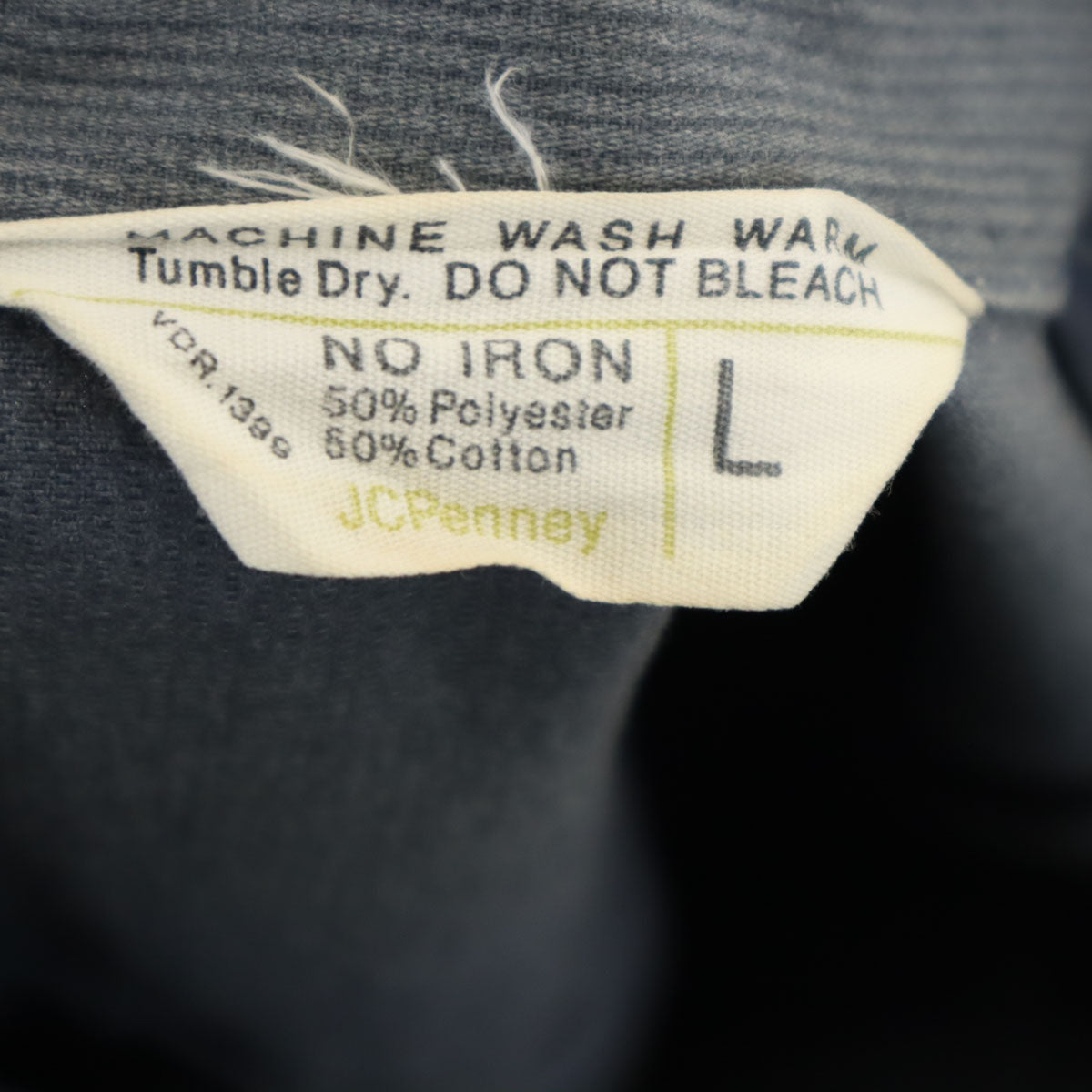 JCPenney ジェイシーペニー 70s ヴィンテージ 細畝 シャツジャケット L チャコールグレー メンズ
