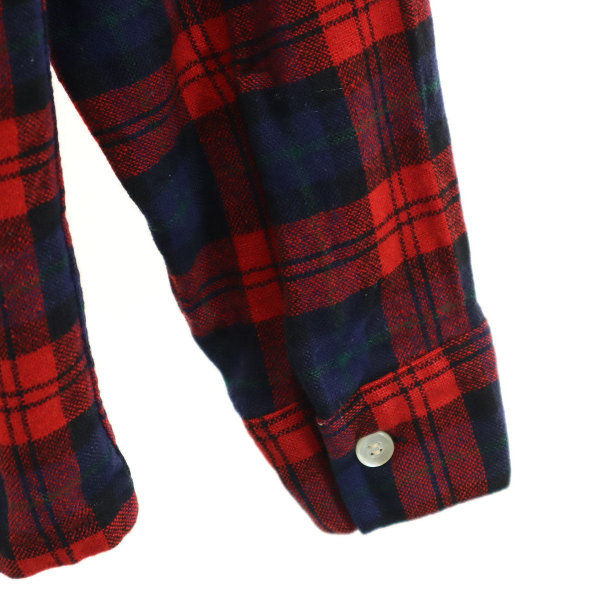 50s 60s ヴィンテージ チェック柄 長袖 ネルシャツ S レッド メンズ
