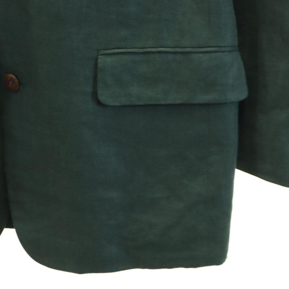 Christian Dior MONSIEUR クリスチャンディオール ムッシュ 90s リネン オールド テーラードジャケット A-4 深緑 メンズ