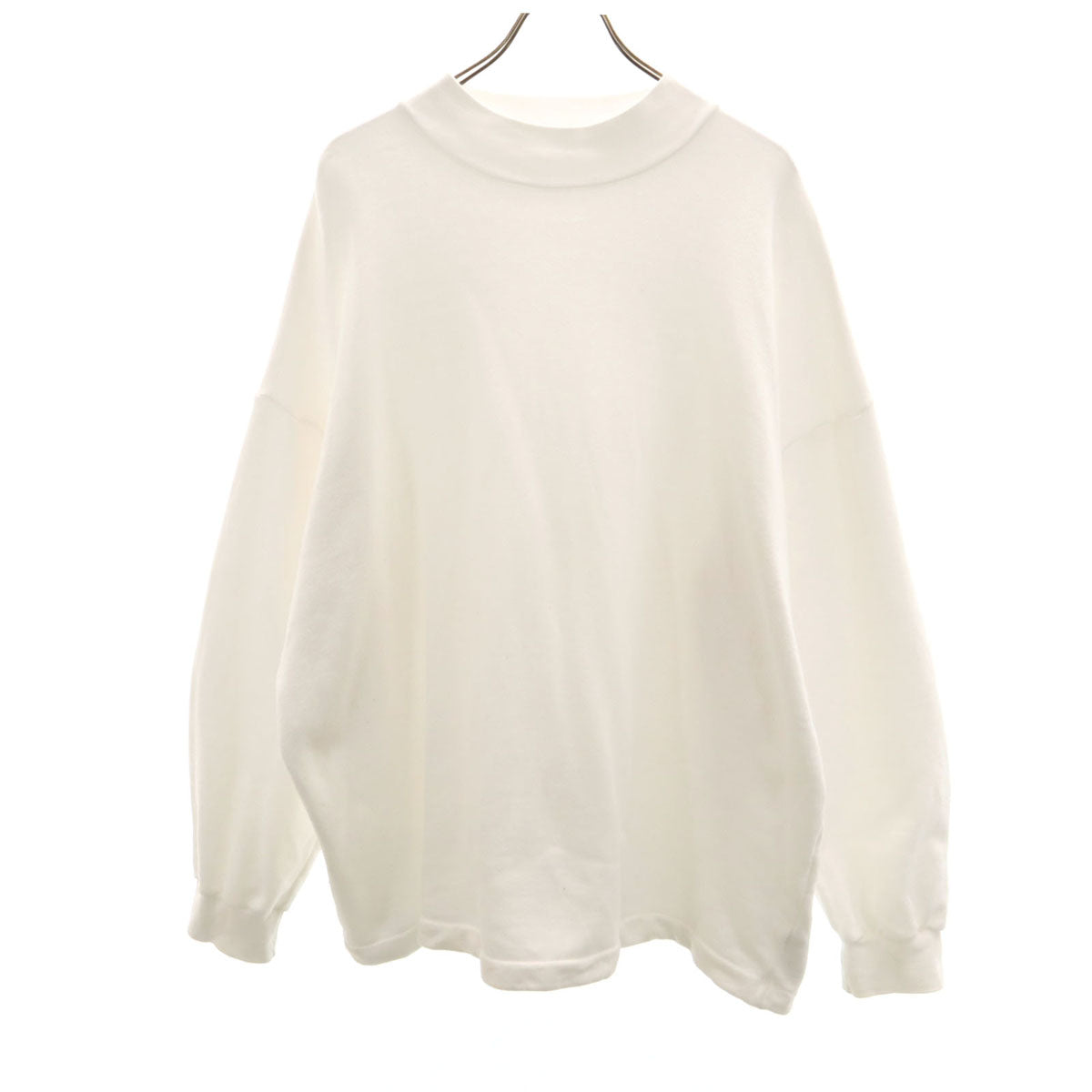 KUME 日本製 長袖 ハイネック スウェット ホワイト系 .JP 久米繊維 メンズ