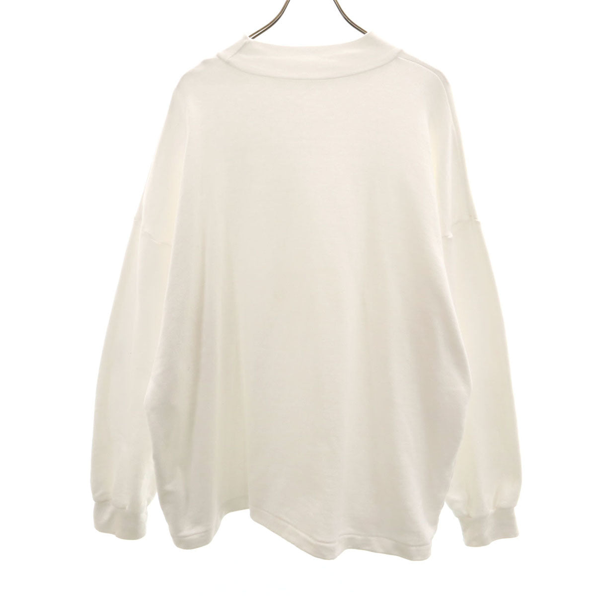 KUME 日本製 長袖 ハイネック スウェット ホワイト系 .JP 久米繊維 メンズ