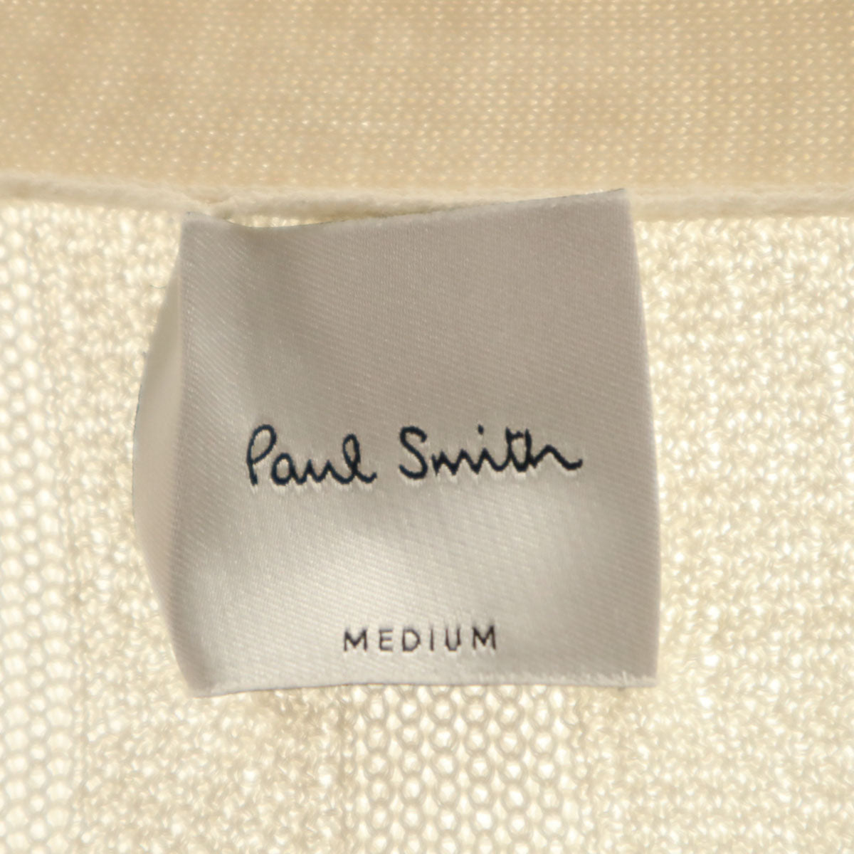 Paul Smith ポールスミス 長袖 Vネック カーディガン M ベージュ系 メンズ