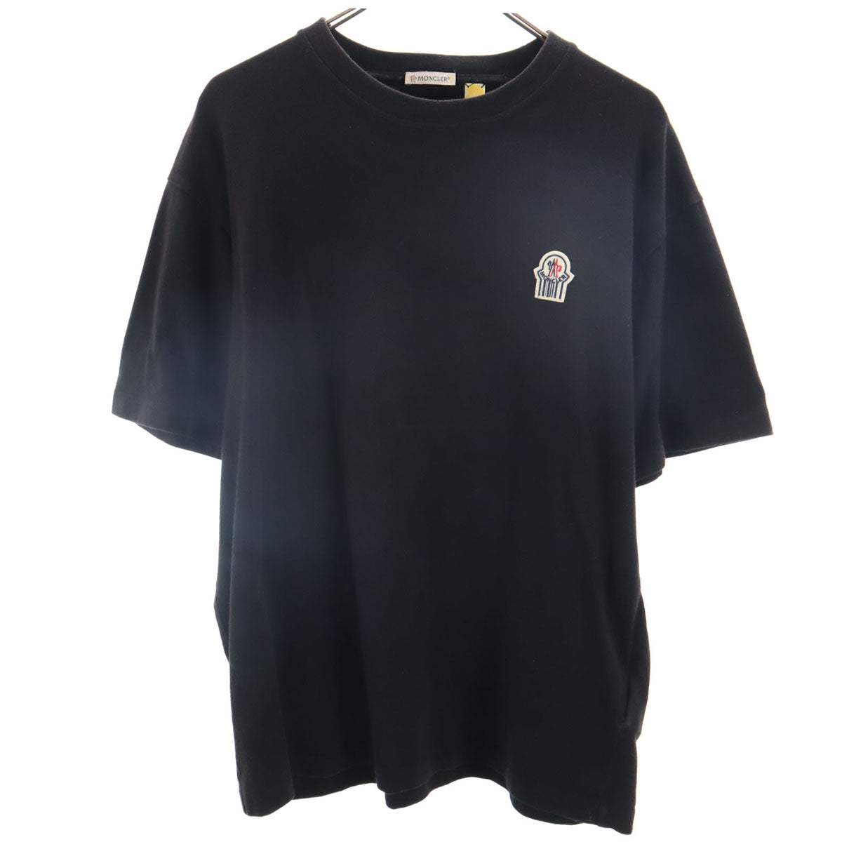 MONCLER モンクレール ロゴワッペン 半袖 Tシャツ M ブラック メンズ