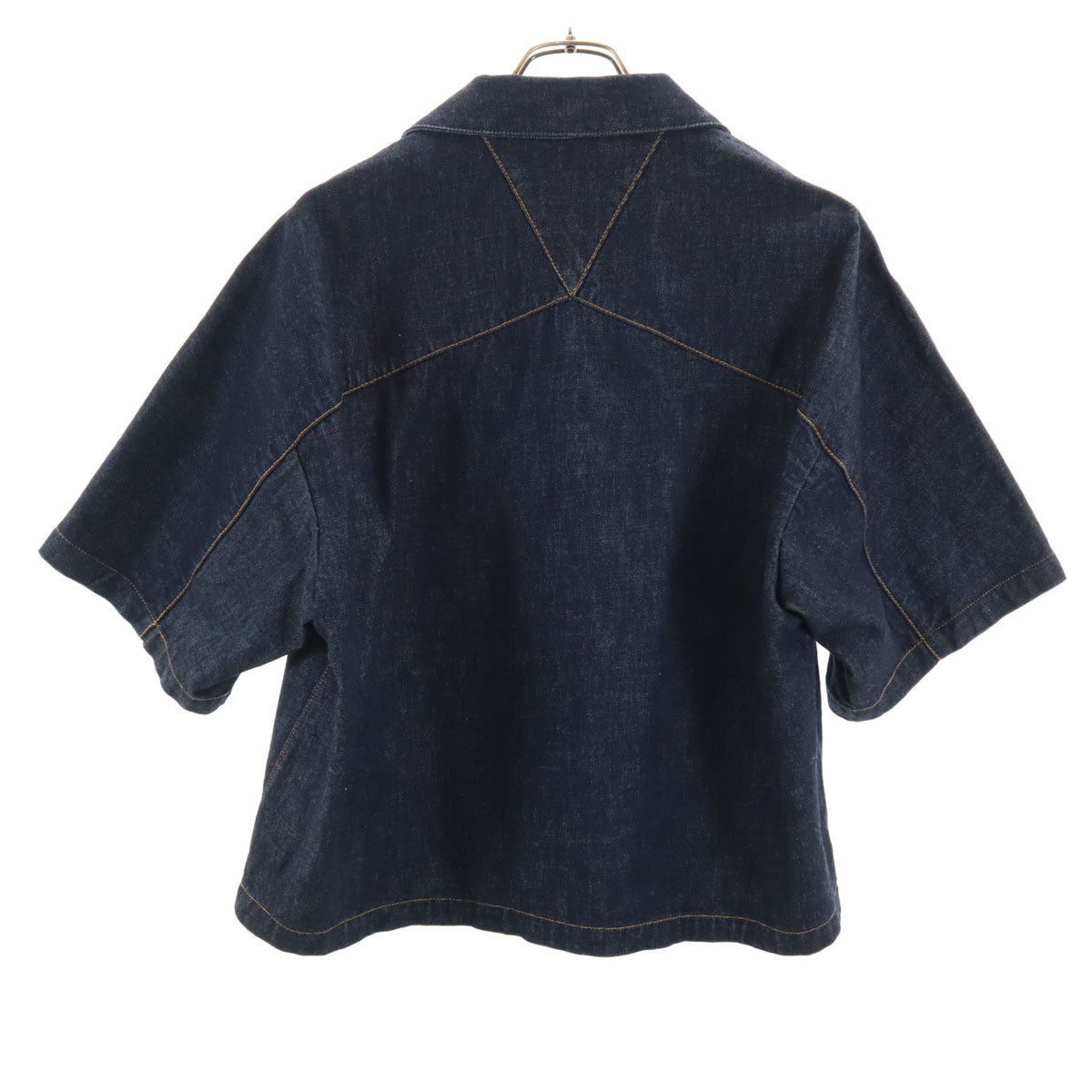 BOTTEGAVENETA ボッテガヴェネタ イタリア製 半袖 デニムジャケット 48 インディゴ メンズ