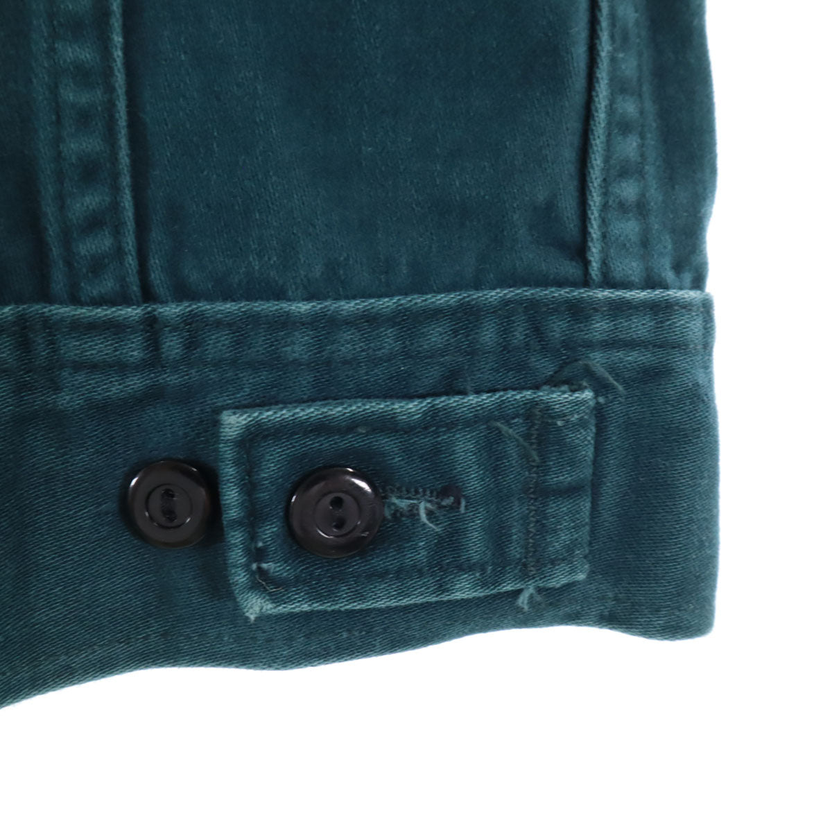 Lee リー 70s USA製 ヴィンテージ 長袖 トラッカー ジャケット 深緑系 メンズ