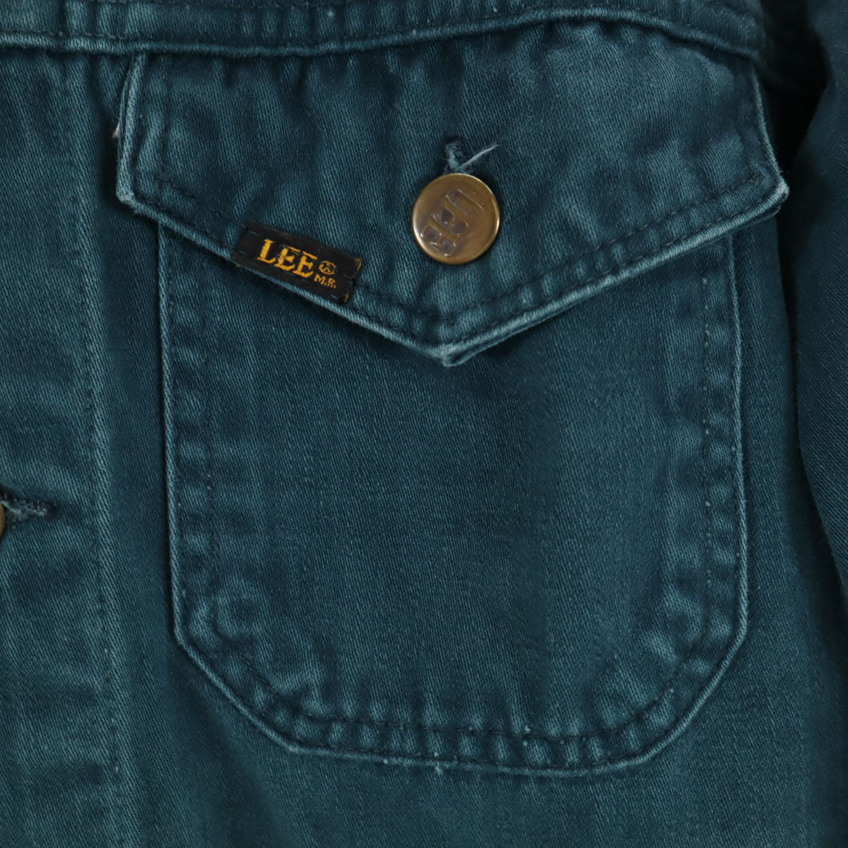 Lee リー 70s USA製 ヴィンテージ 長袖 トラッカー ジャケット 深緑系 メンズ