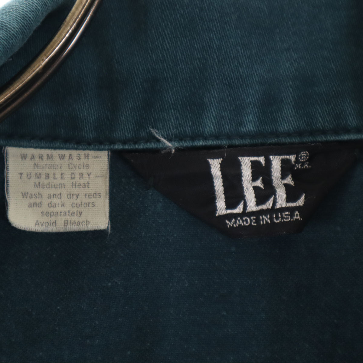 Lee リー 70s USA製 ヴィンテージ 長袖 トラッカー ジャケット 深緑系 メンズ