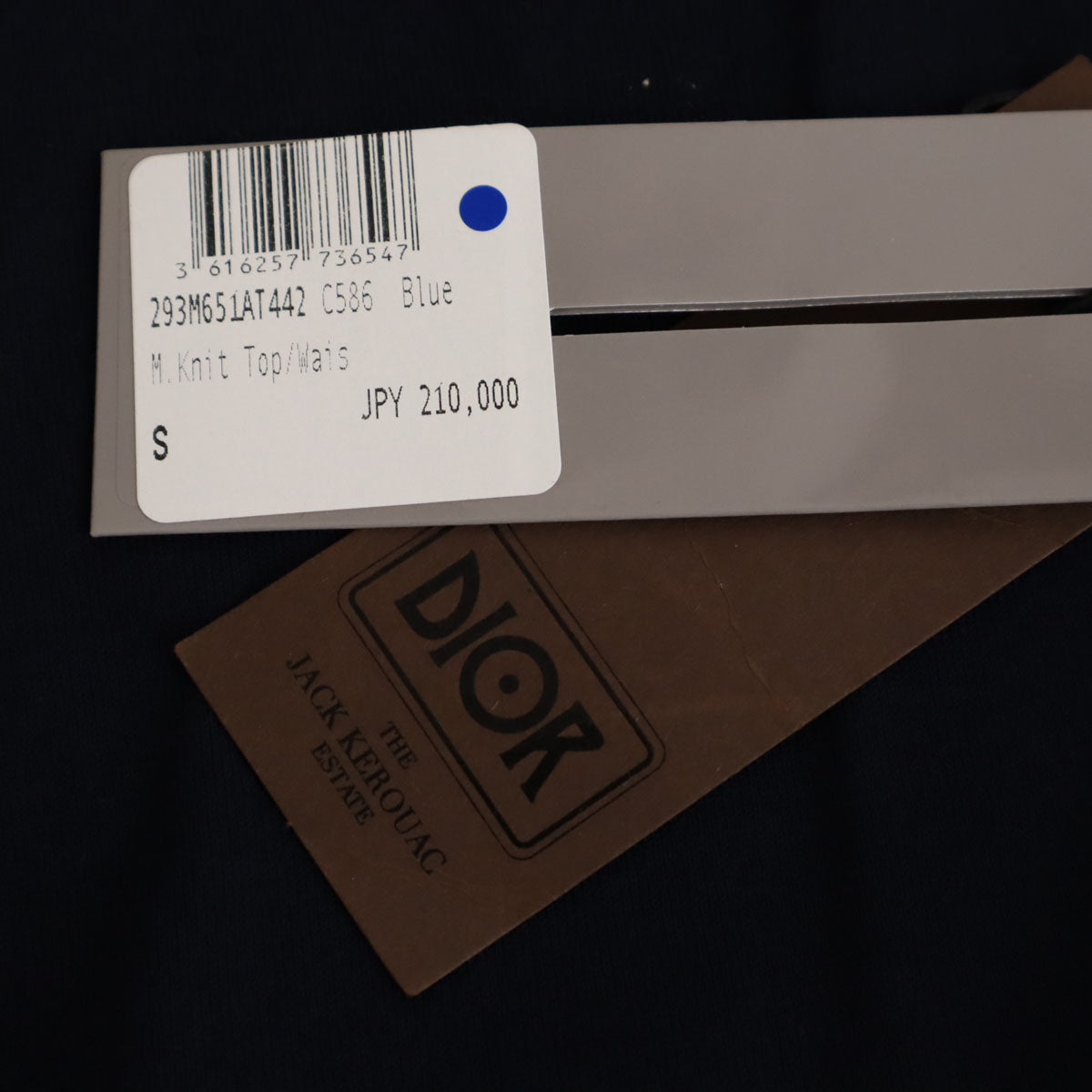 Dior ディオール ジャック・ケルアック コラボ イタリア製 バックプリント Visions of Cody 長袖 Tシャツ S ネイビー ロンT 293M651AT442 メンズ