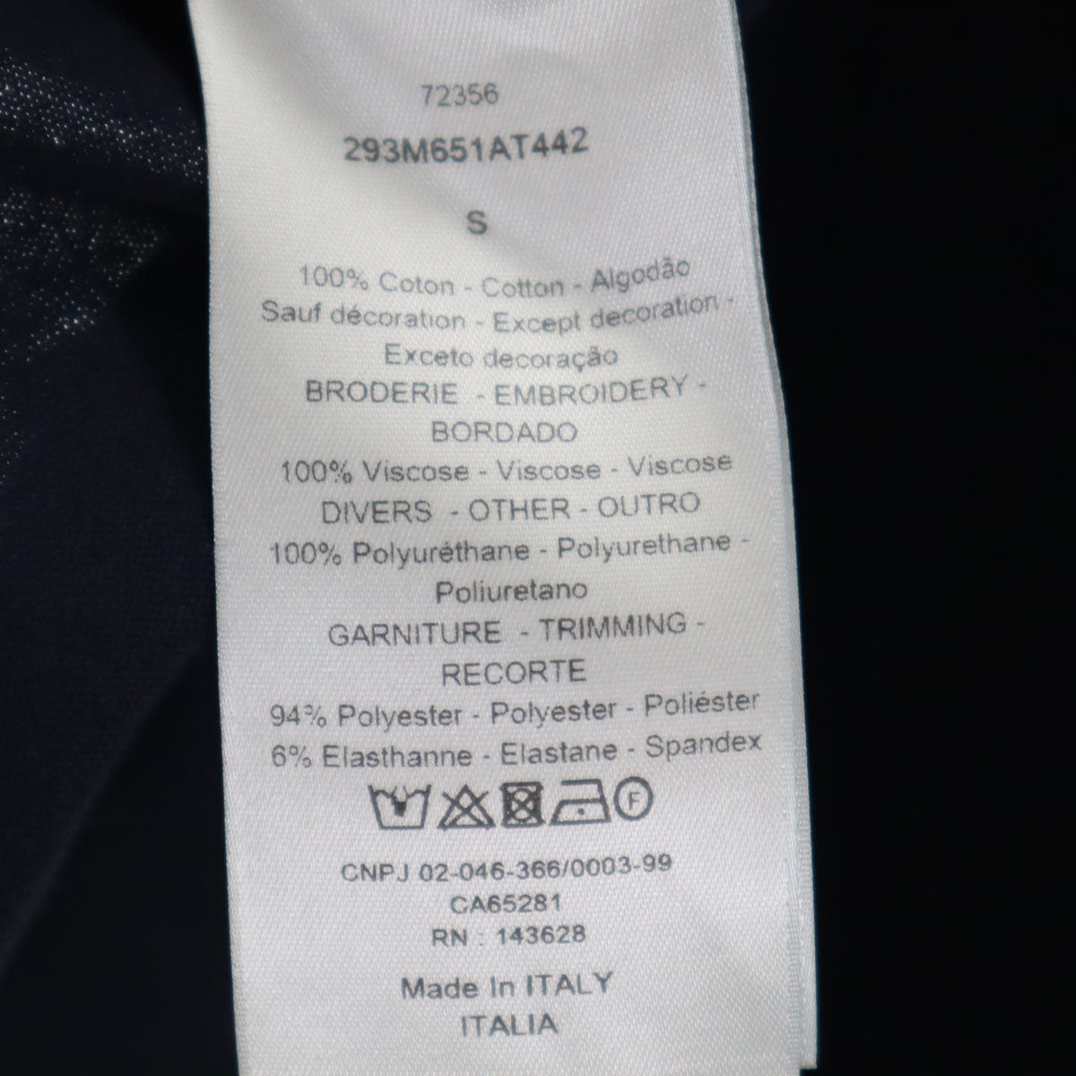 Dior ディオール ジャック・ケルアック コラボ イタリア製 バックプリント Visions of Cody 長袖 Tシャツ S ネイビー ロンT 293M651AT442 メンズ