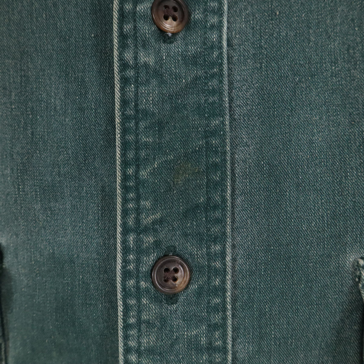 L.L.Bean エルエルビーン 80s USA製 ヴィンテージ 長袖 ワークシャツ L 深緑 裏フランネル アウトドア メンズ