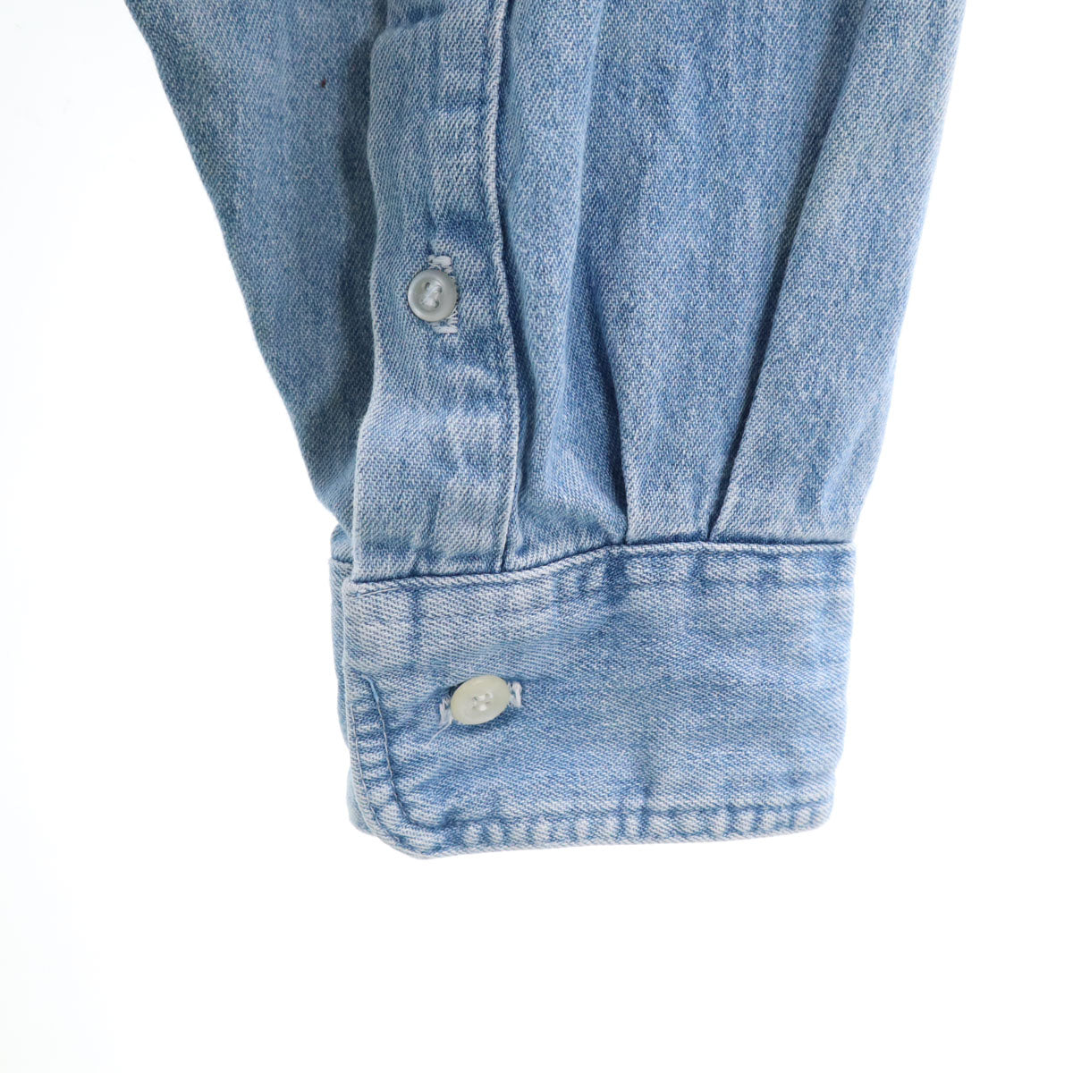 Prentiss プレンティス 90s USA製 オールド 長袖 ボタンダウン デニムシャツ L メンズ