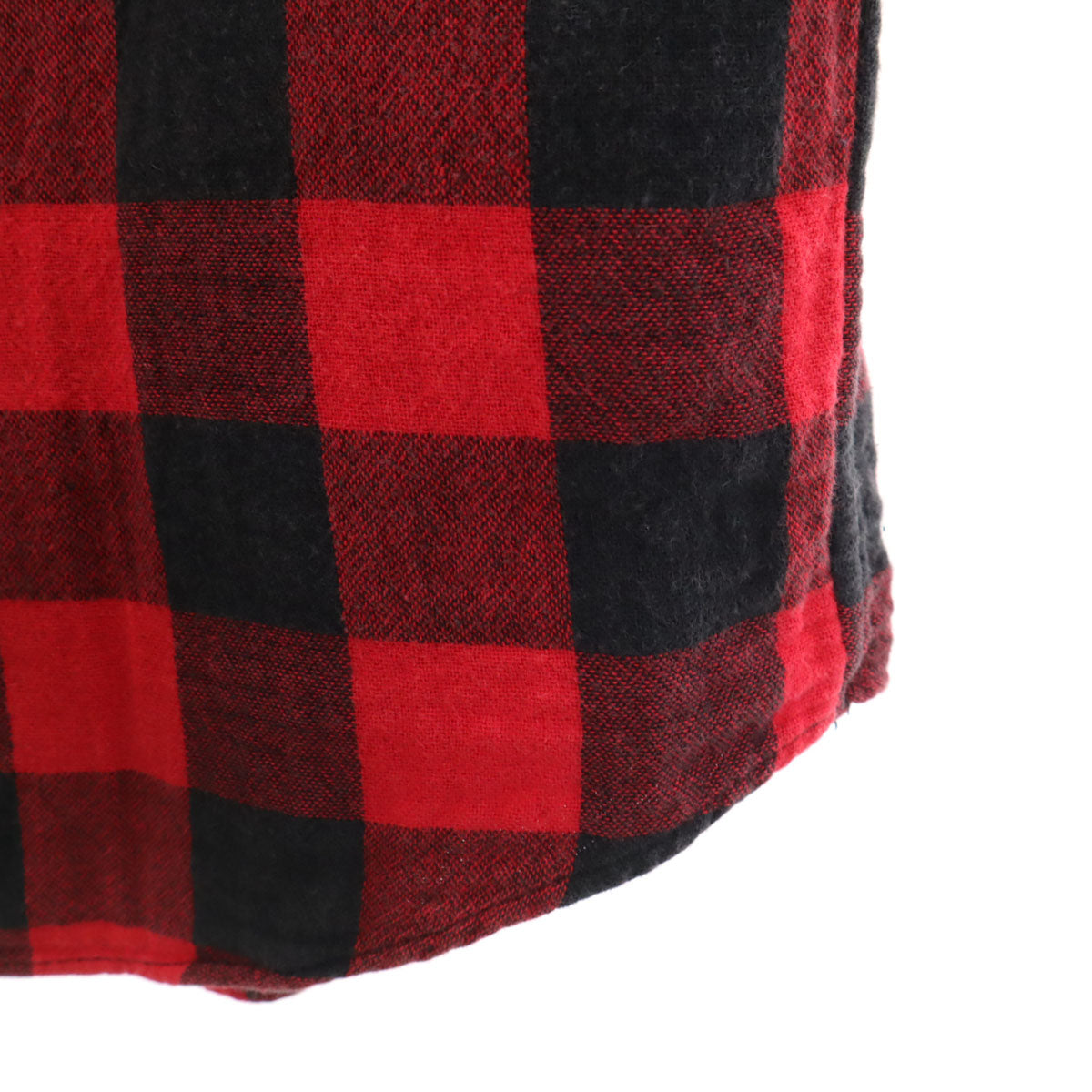 SPINNER BAIT スピナーベイト 日本製 ギンガムチェック柄 長袖 ウエスタンシャツ 赤系 メンズ